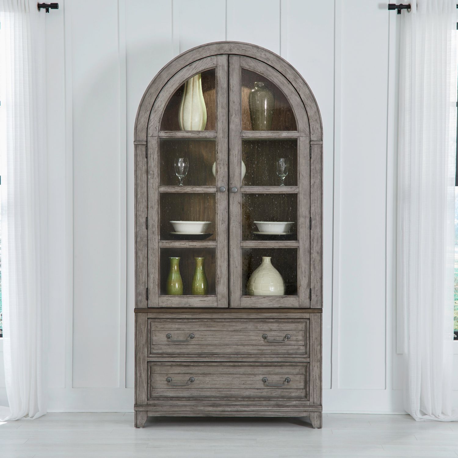 River Place Extendable Farmhouse Dining Set | Gray