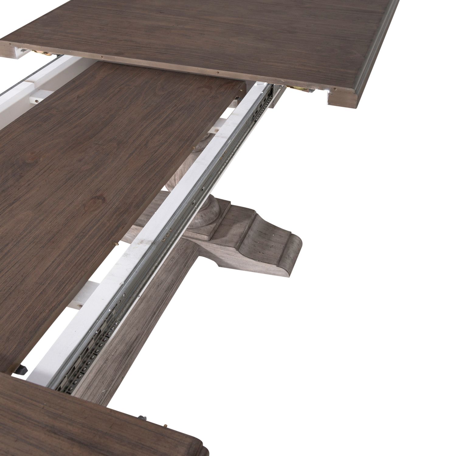 River Place Rectangular Wood Trestle Extendable Dining Table