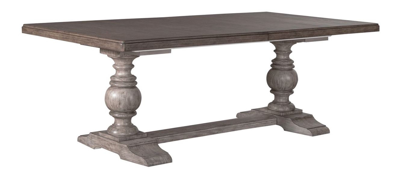 River Place Extendable Farmhouse Dining Set | Gray