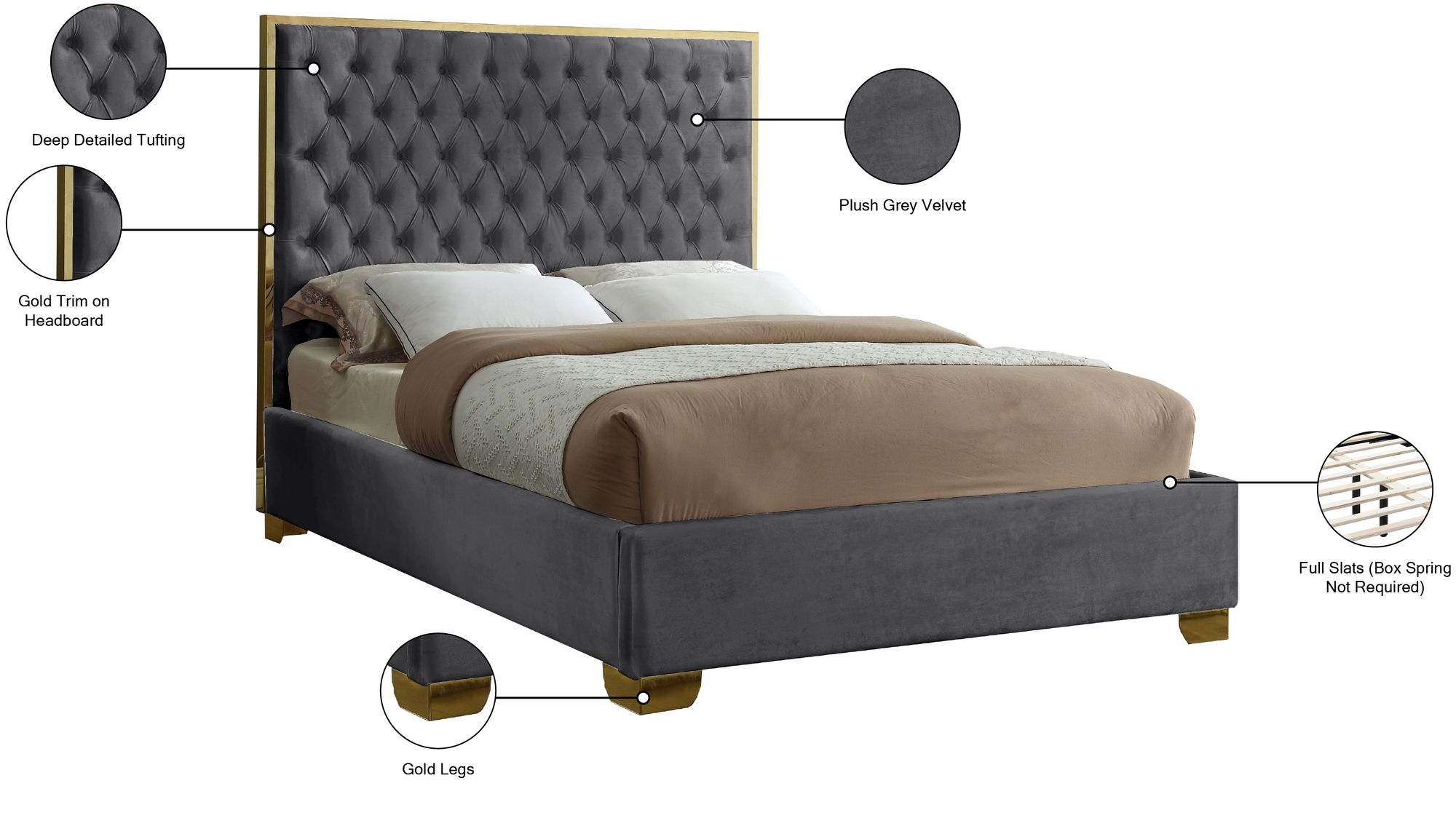 Lana Velvet Bed