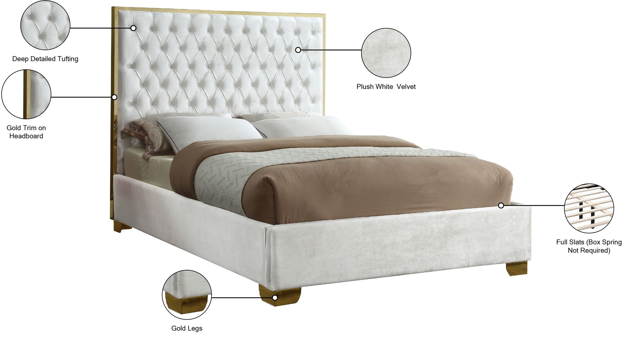 Lana Velvet Bed