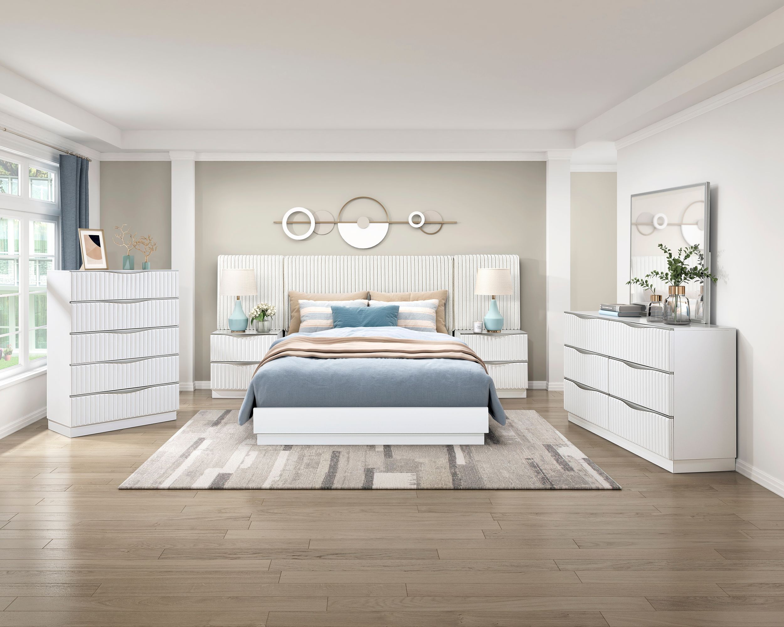 Linea Wood 6-Drawer Double Dresser