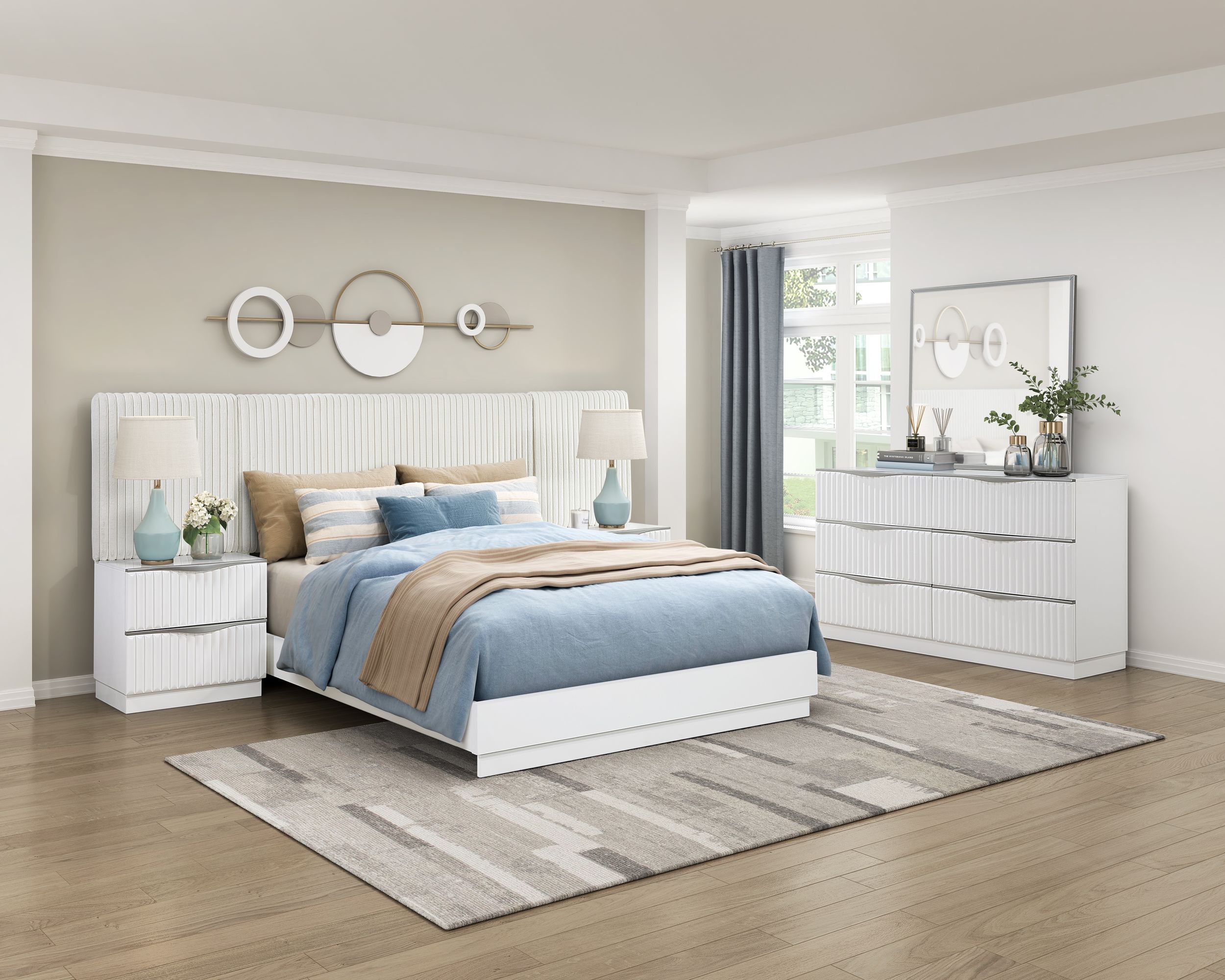 Linea Wood 6-Drawer Double Dresser