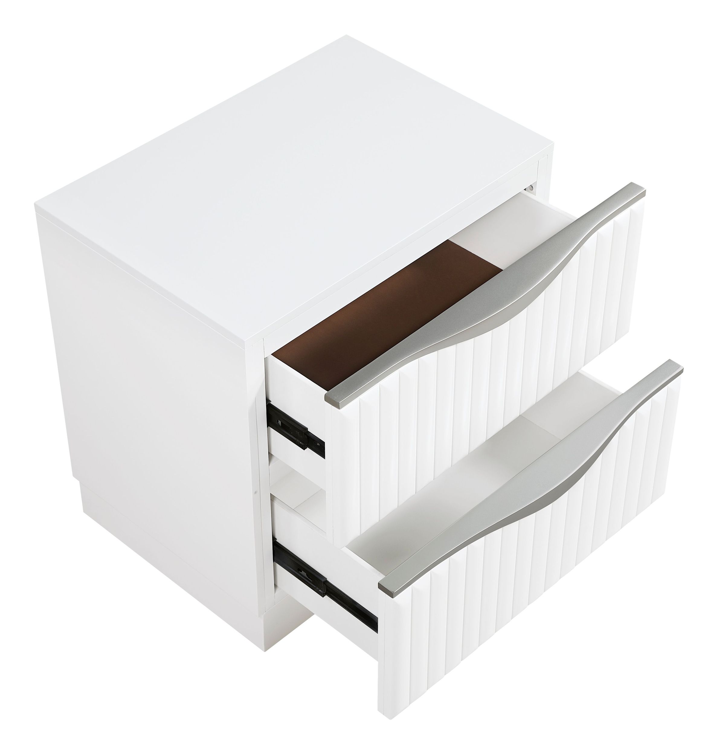 Linea Wood 2-Drawer Night Stand