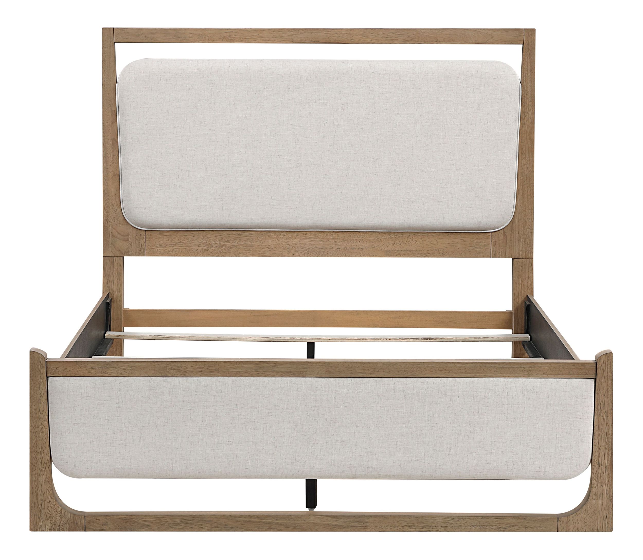 Riley Polyester/Wood Eastern King Panel Bed with LED Lighting