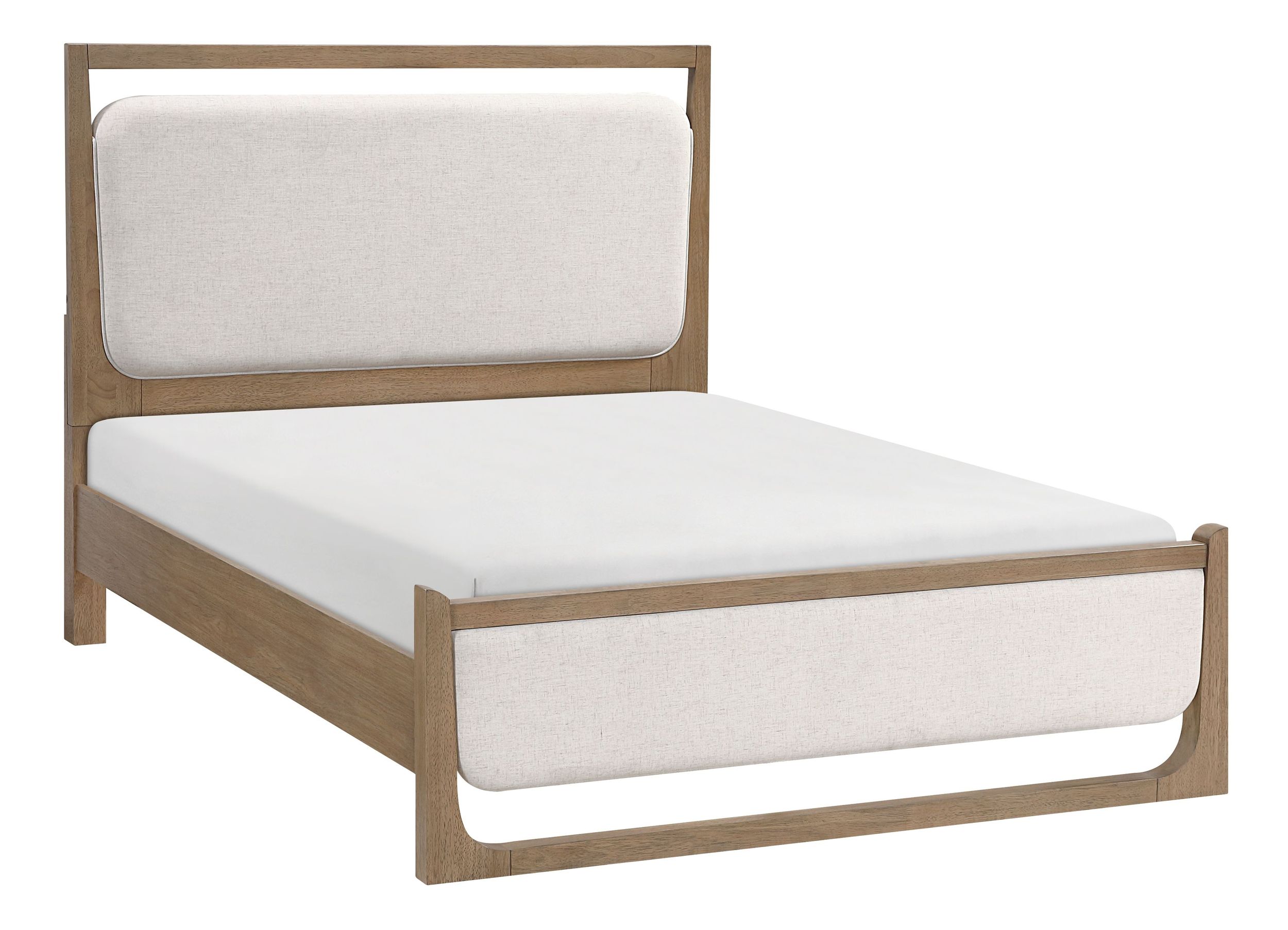 Riley Polyester/Wood Panel Bedroom Set with LED Lighting