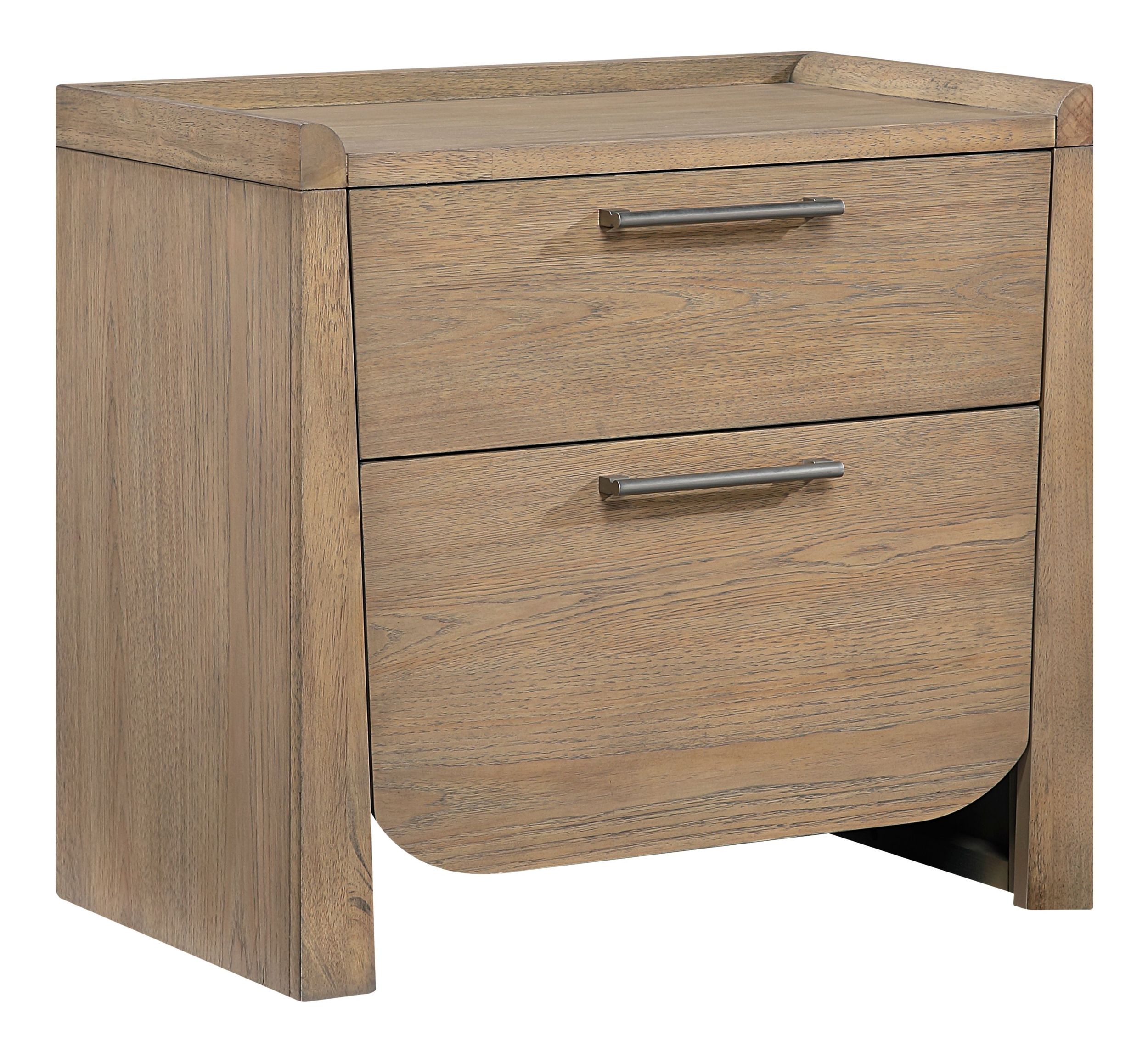 Riley Wood 2-Drawer Night Stand