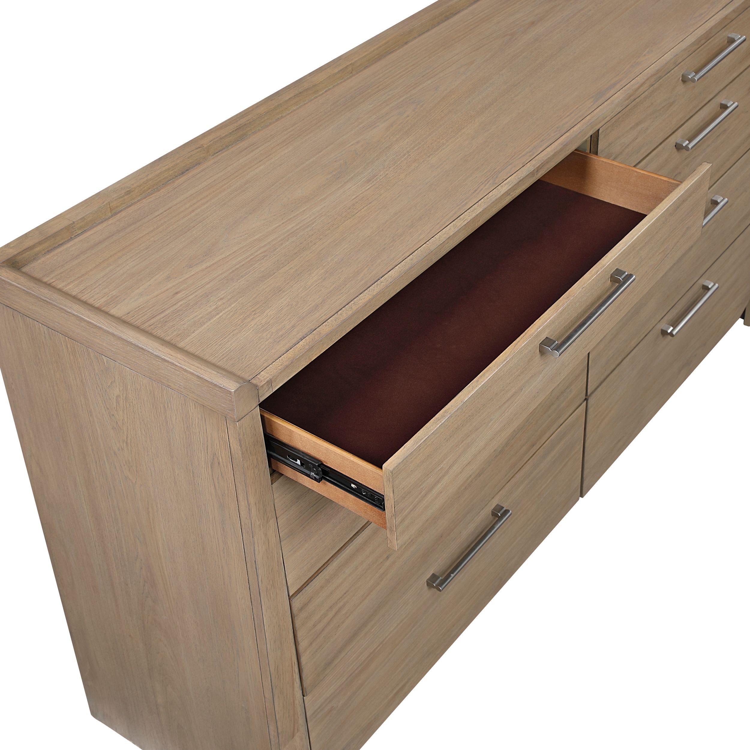Riley Polyester/Wood Panel Bedroom Set with LED Lighting