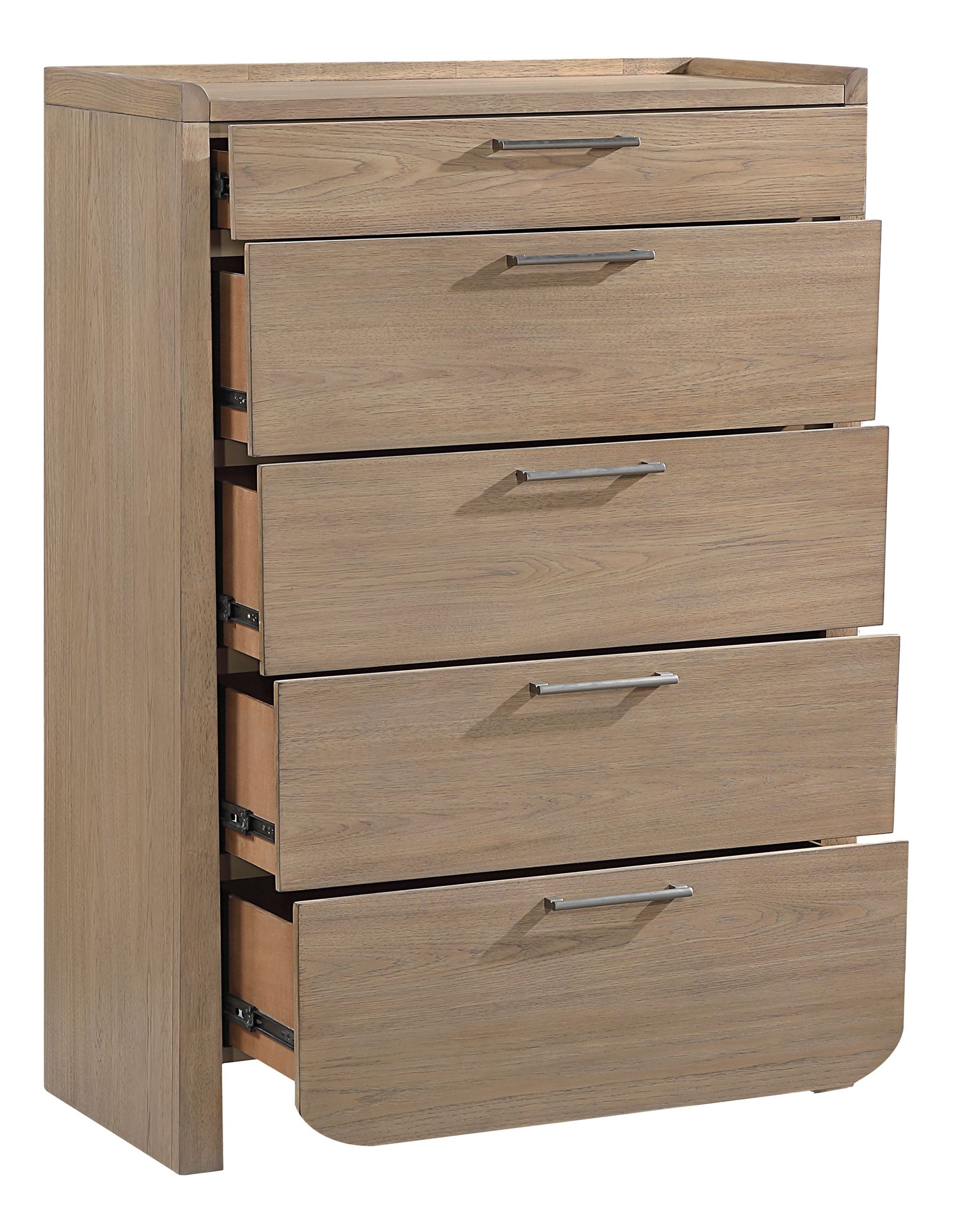 Riley Wood 5-Drawer Chest