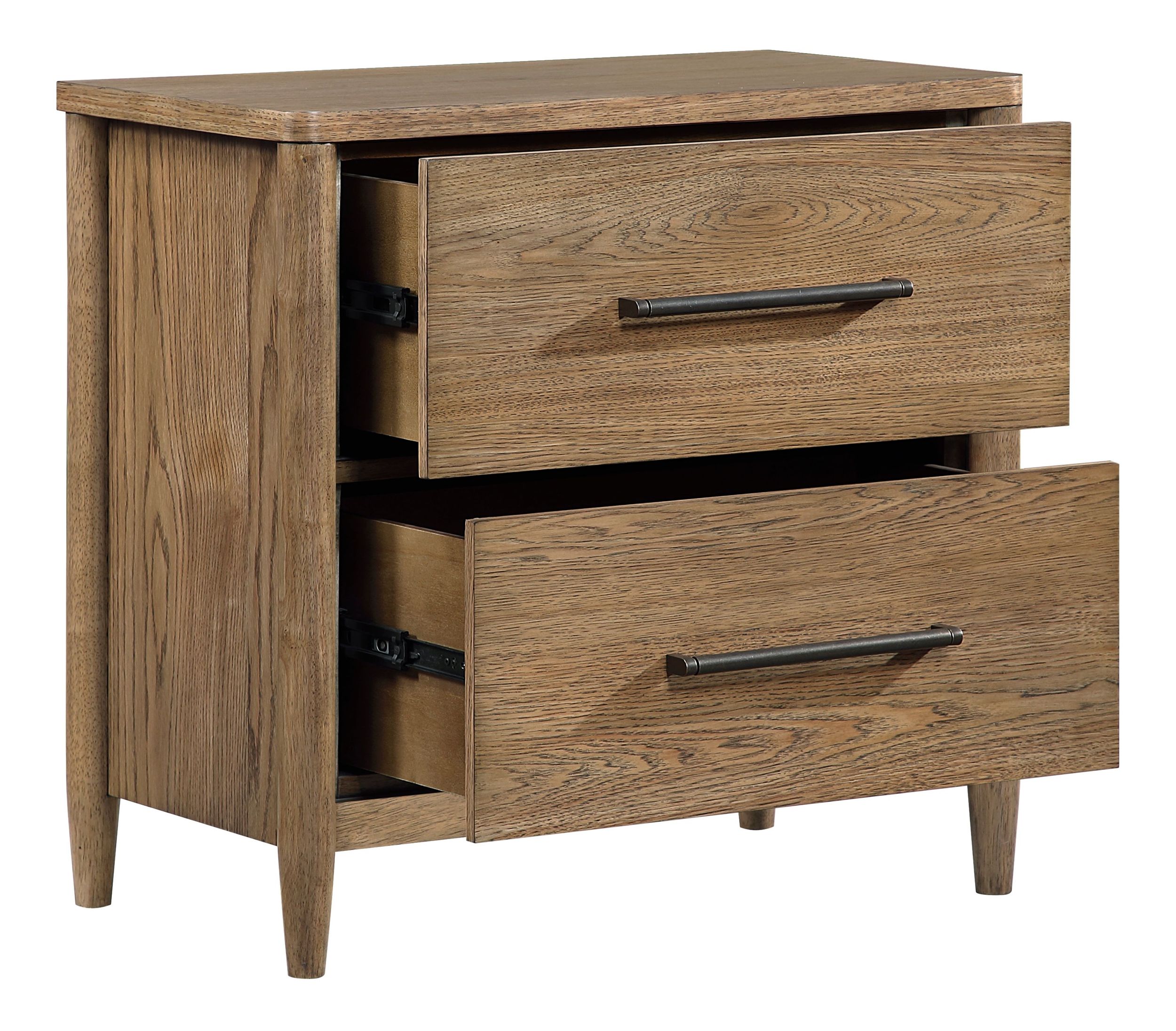 Sonoma Wood 2-Drawer Night Stand