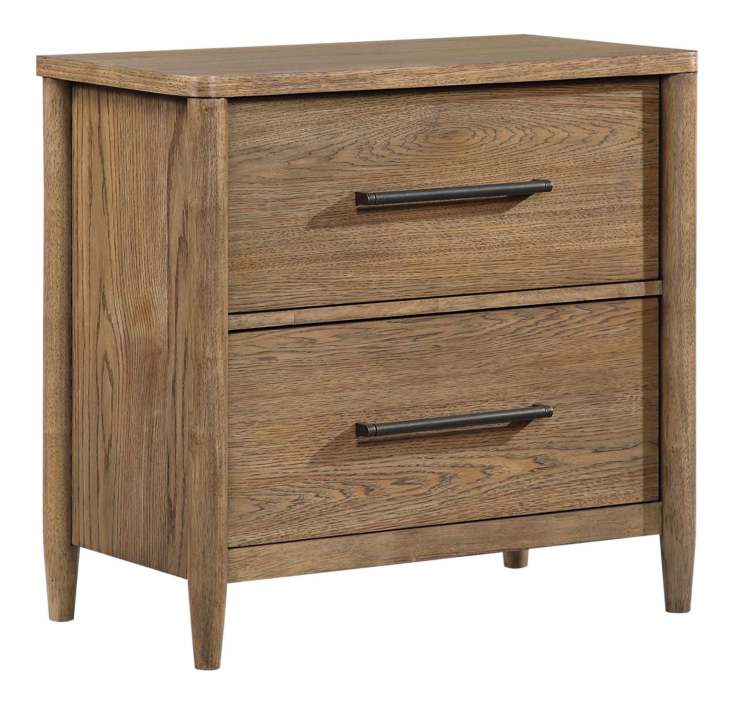 Sonoma Wood 2-Drawer Night Stand