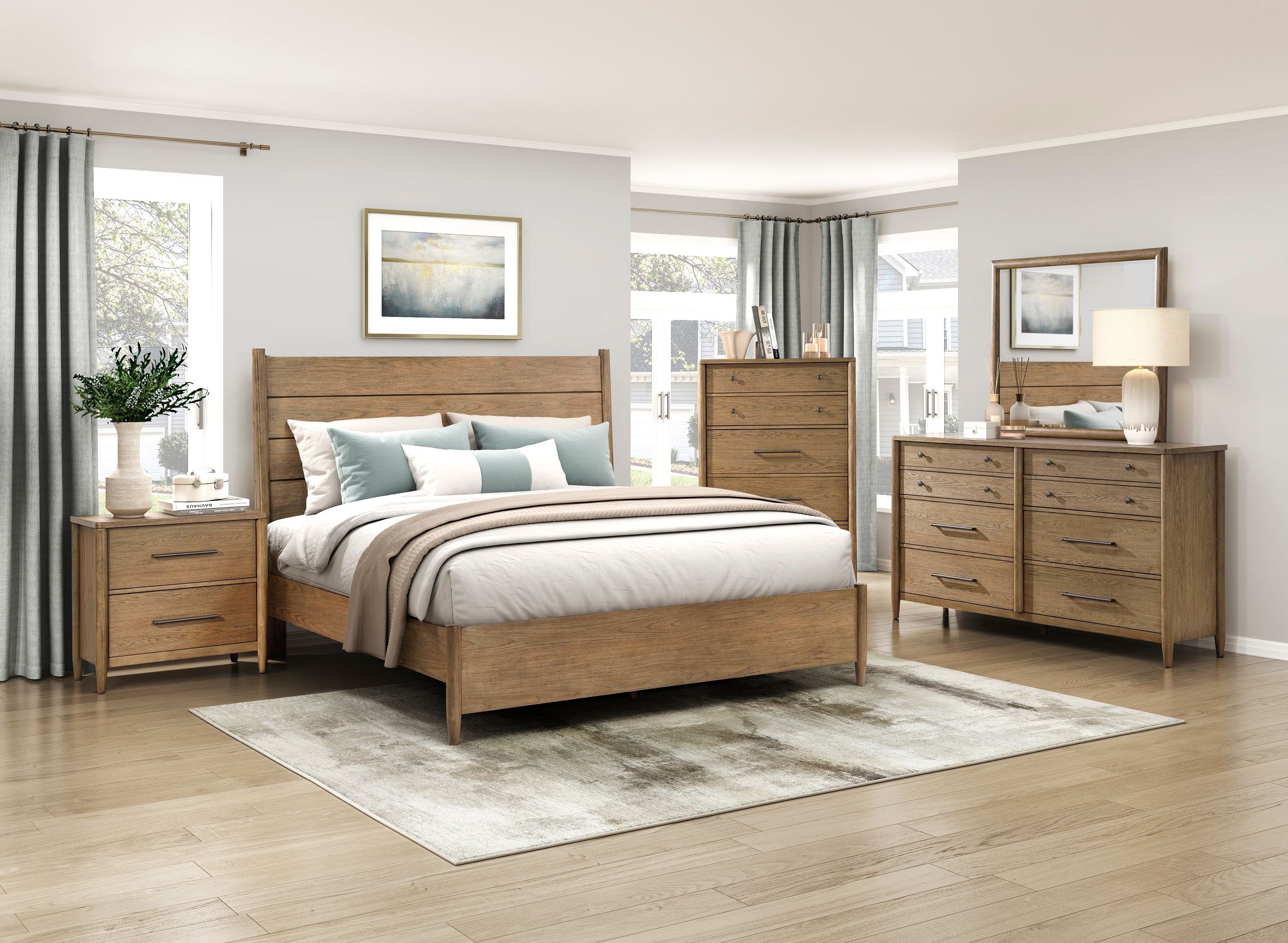 Sonoma Polyester/Wood Eastern King Platform Bed
