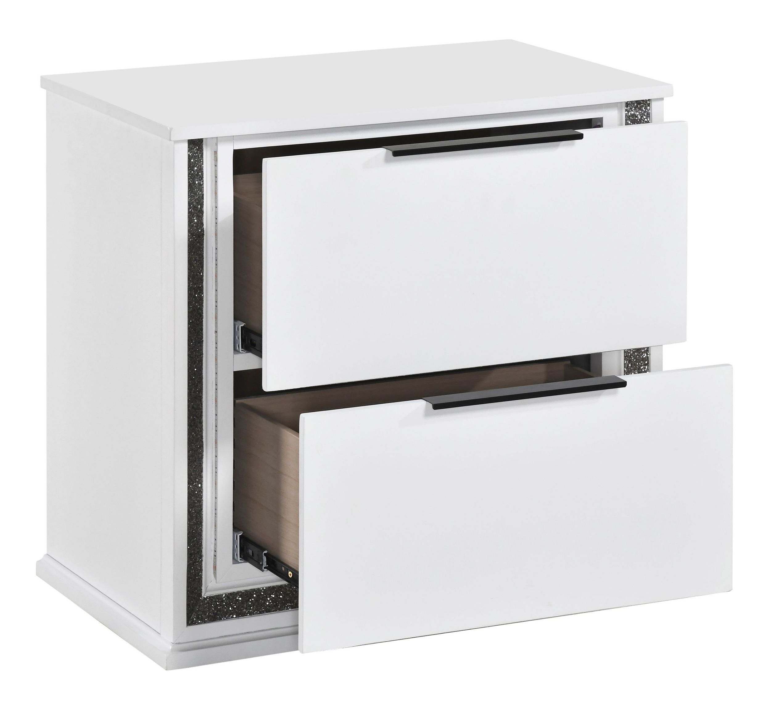 Lumin Wood LED Lighting 2-Drawer Night Stand