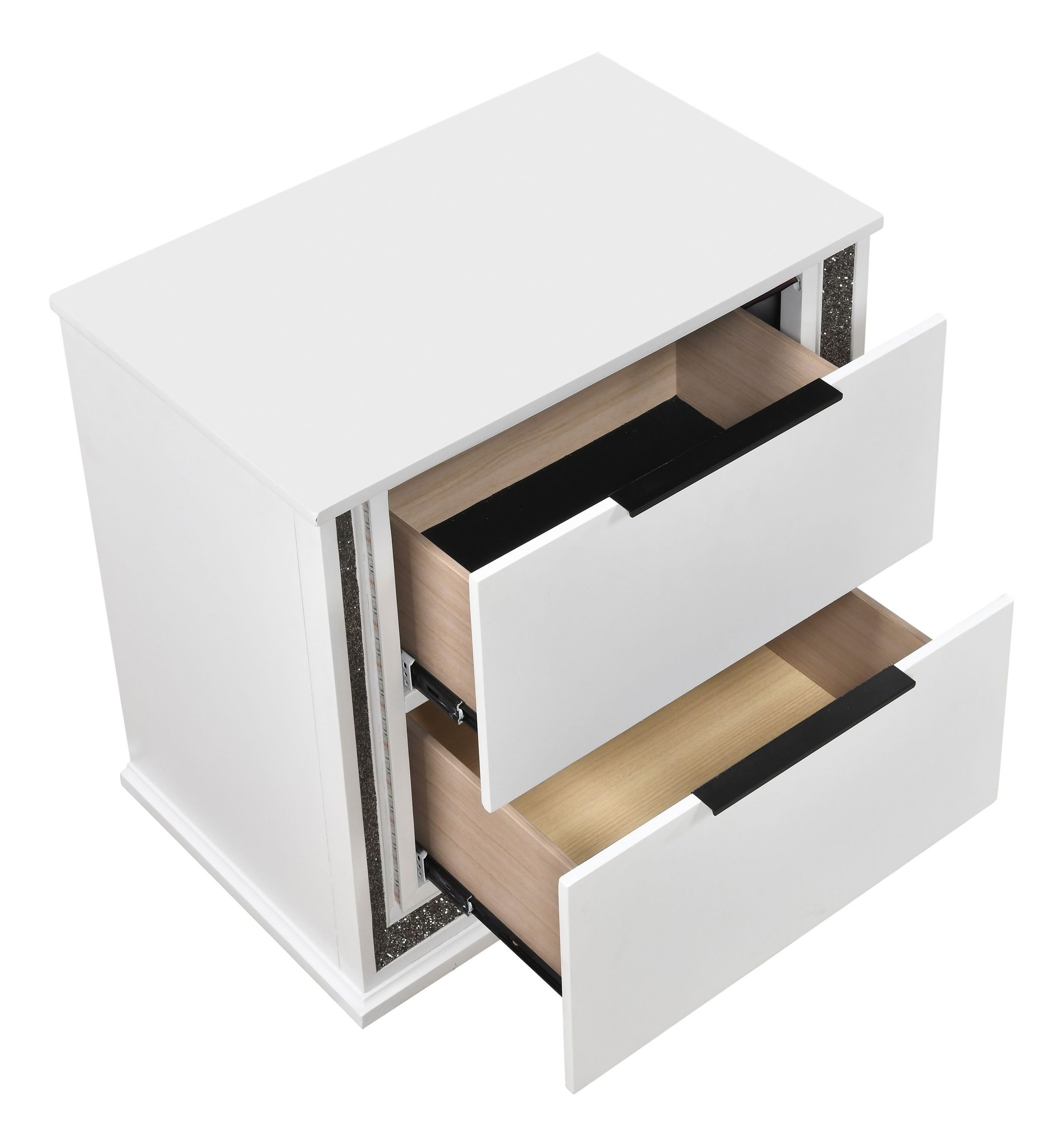 Lumin Wood LED Lighting 2-Drawer Night Stand