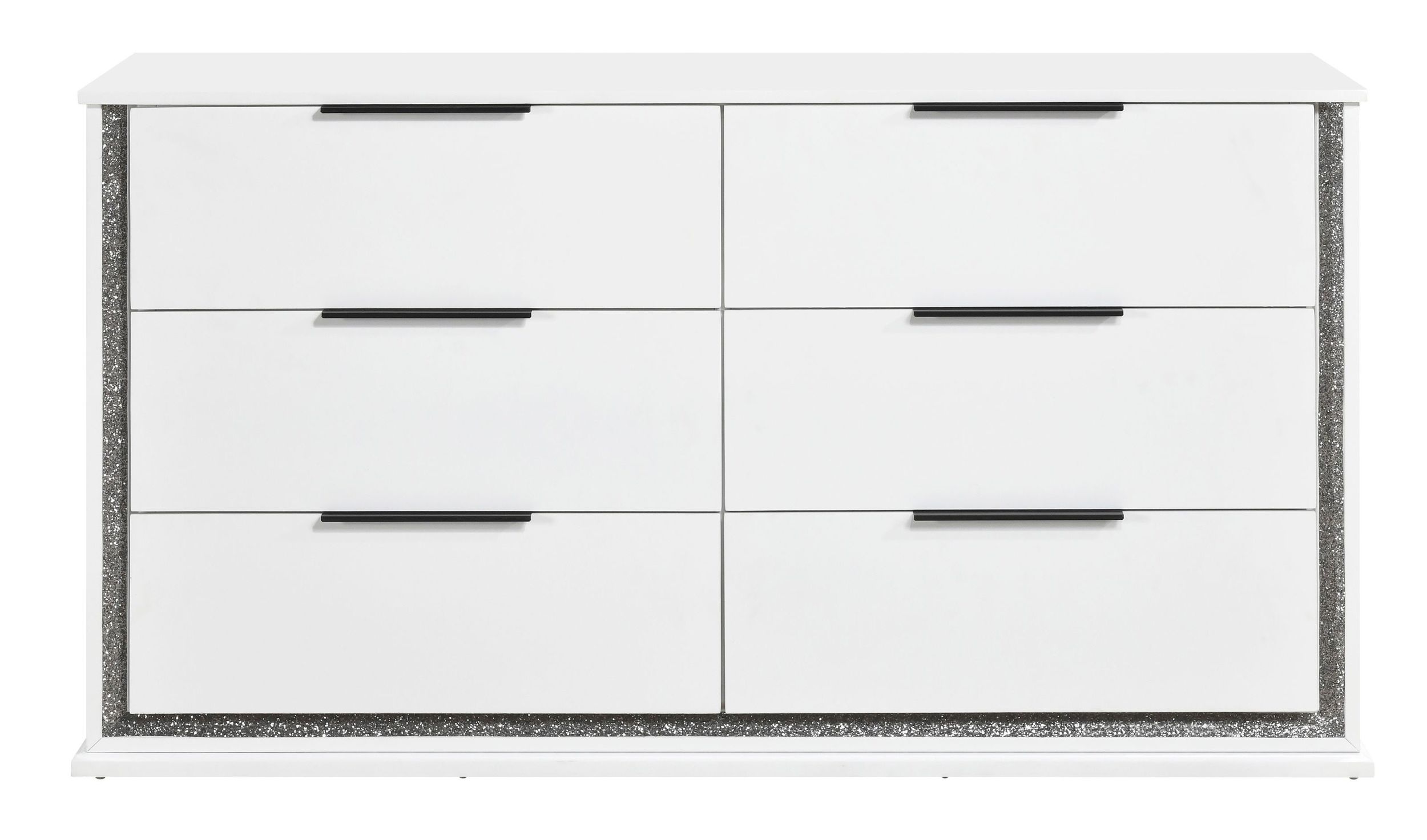 Lumin Wood LED Lighting 6-Drawer Double Dresser