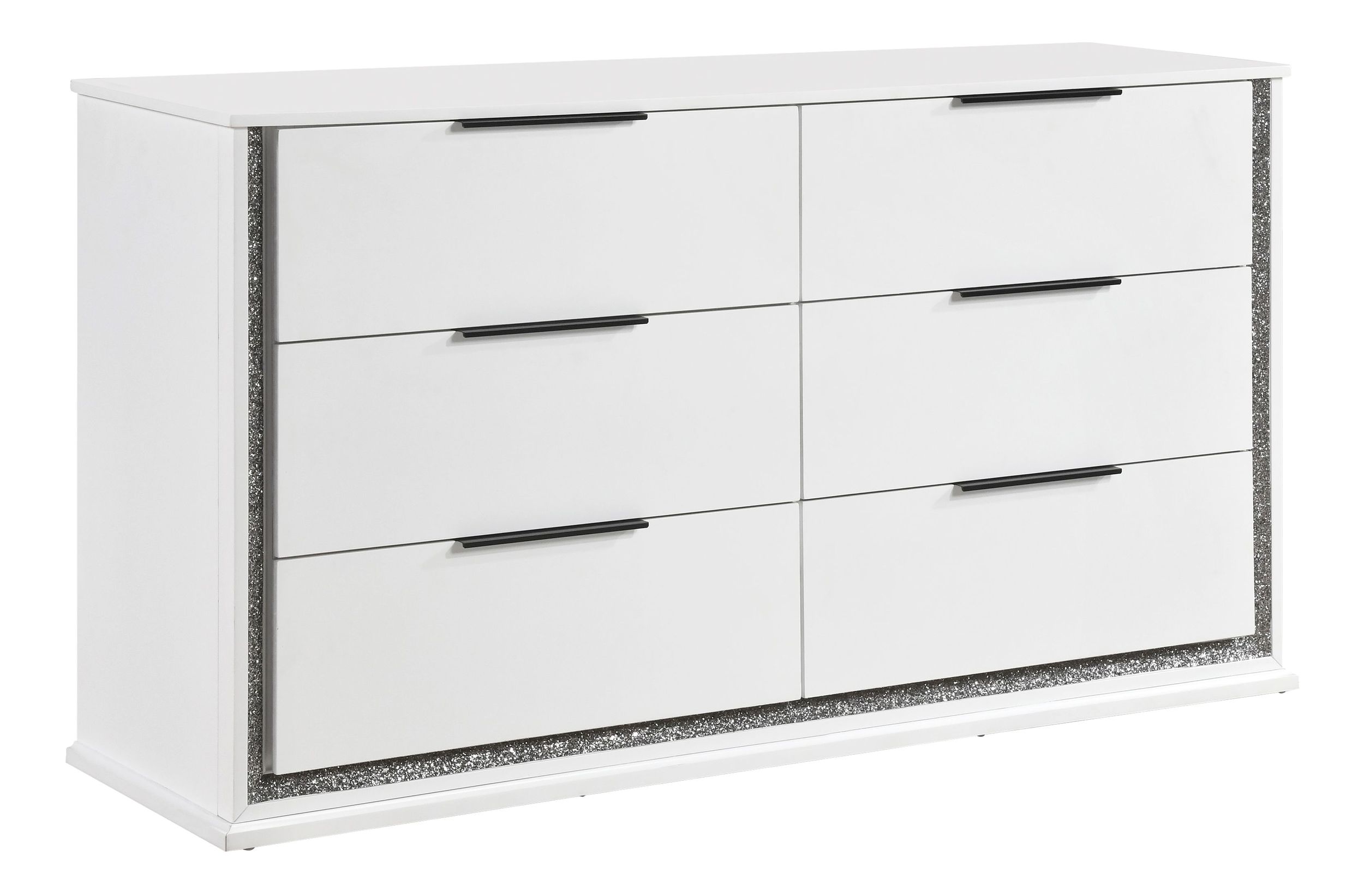 Lumin Wood LED Lighting 6-Drawer Double Dresser