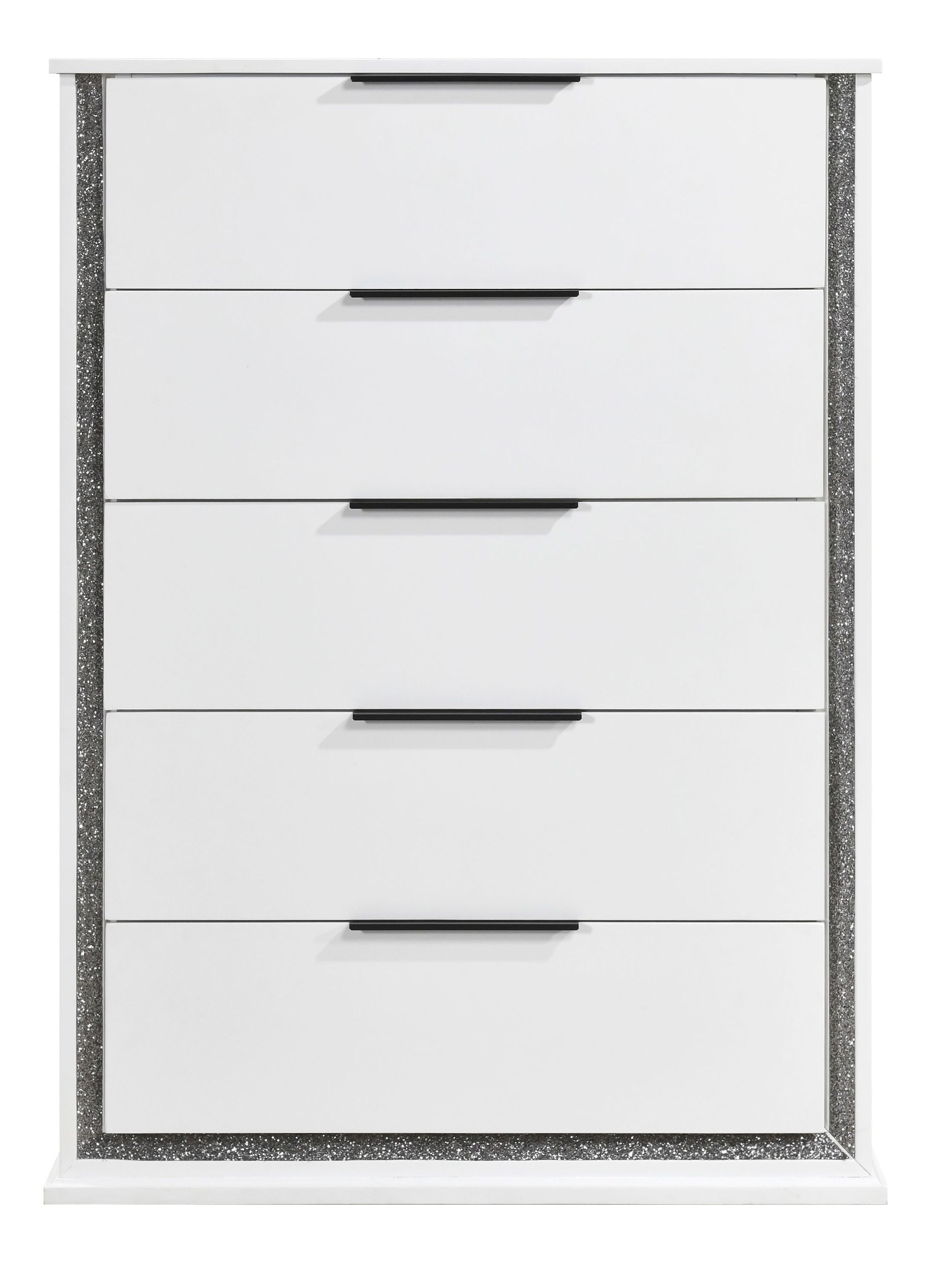 Lumin Wood LED Lighting 5-Drawer Chest