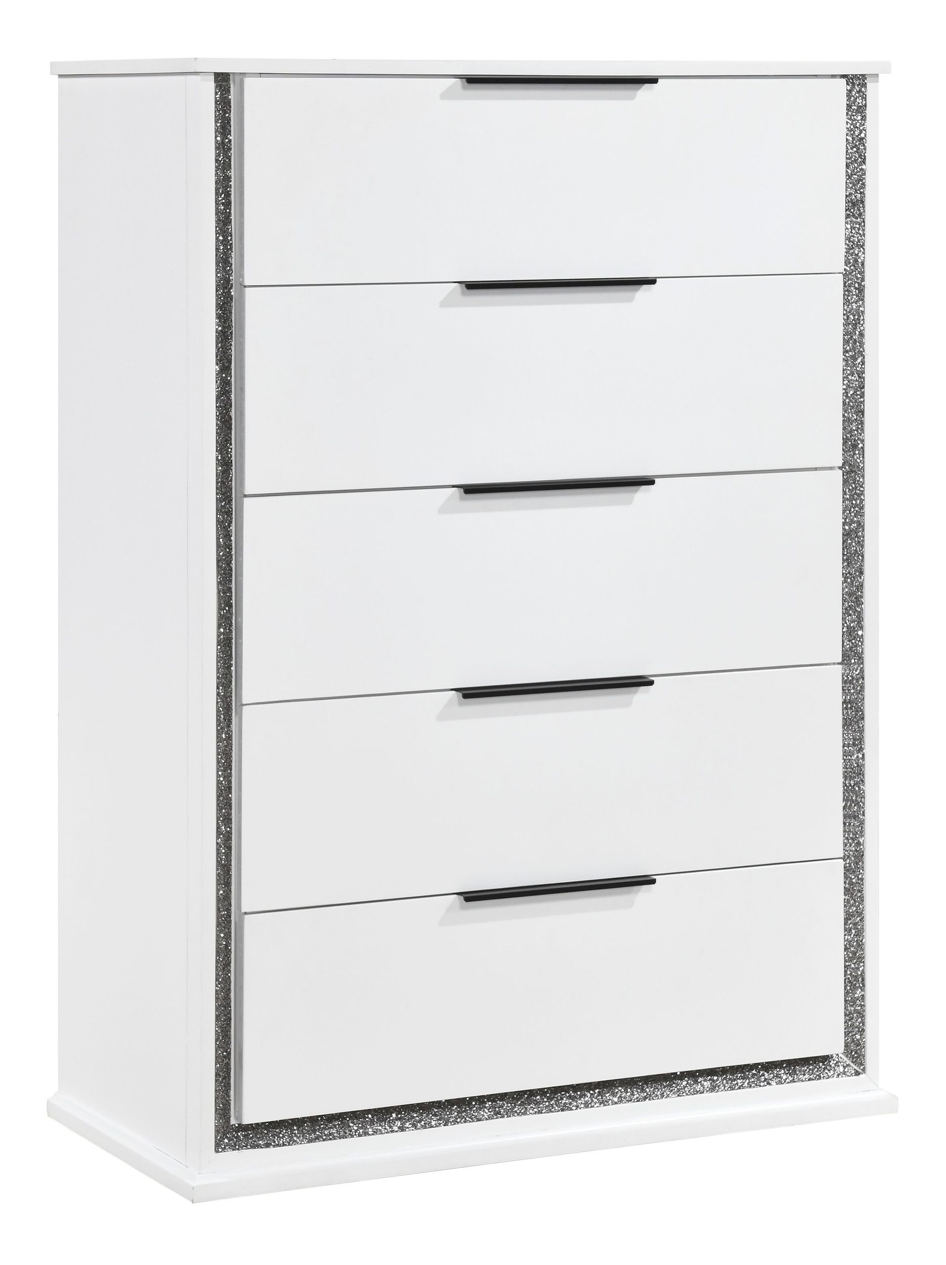 Lumin Wood LED Lighting 5-Drawer Chest