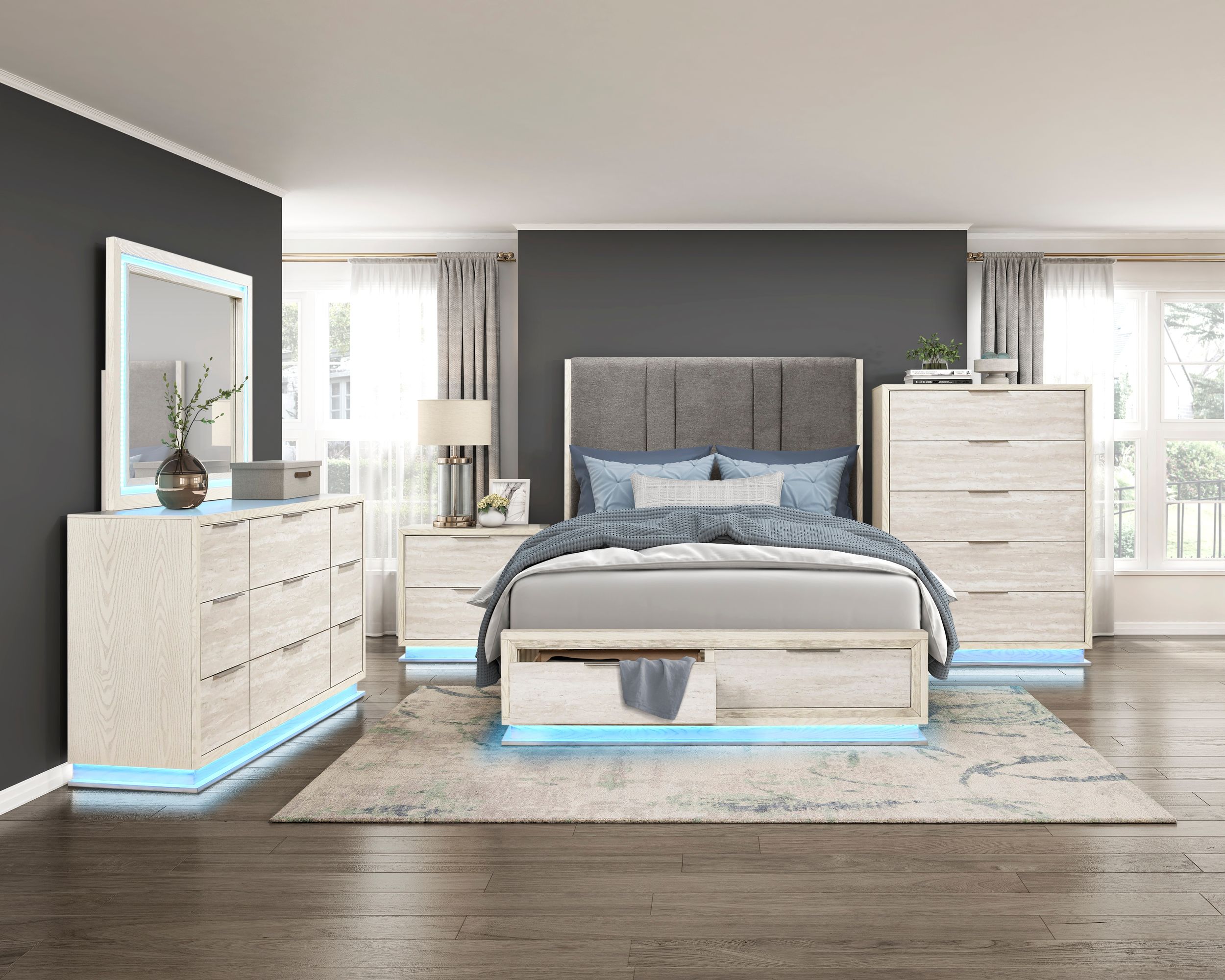 Noctis Rectangular LED Lighting Mirror