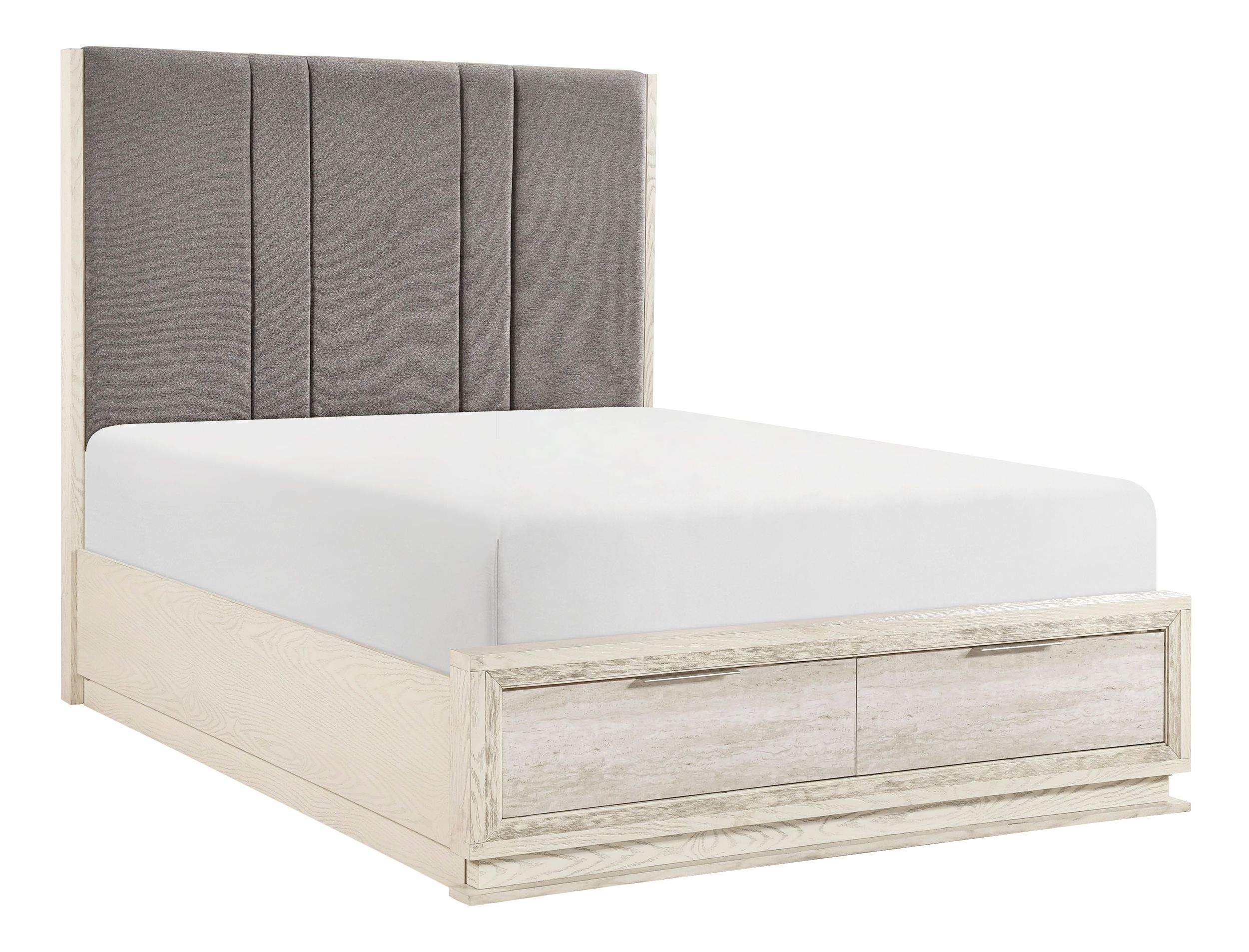 Noctis Upholstered Storage Platform Bedroom Set with LED Lighting