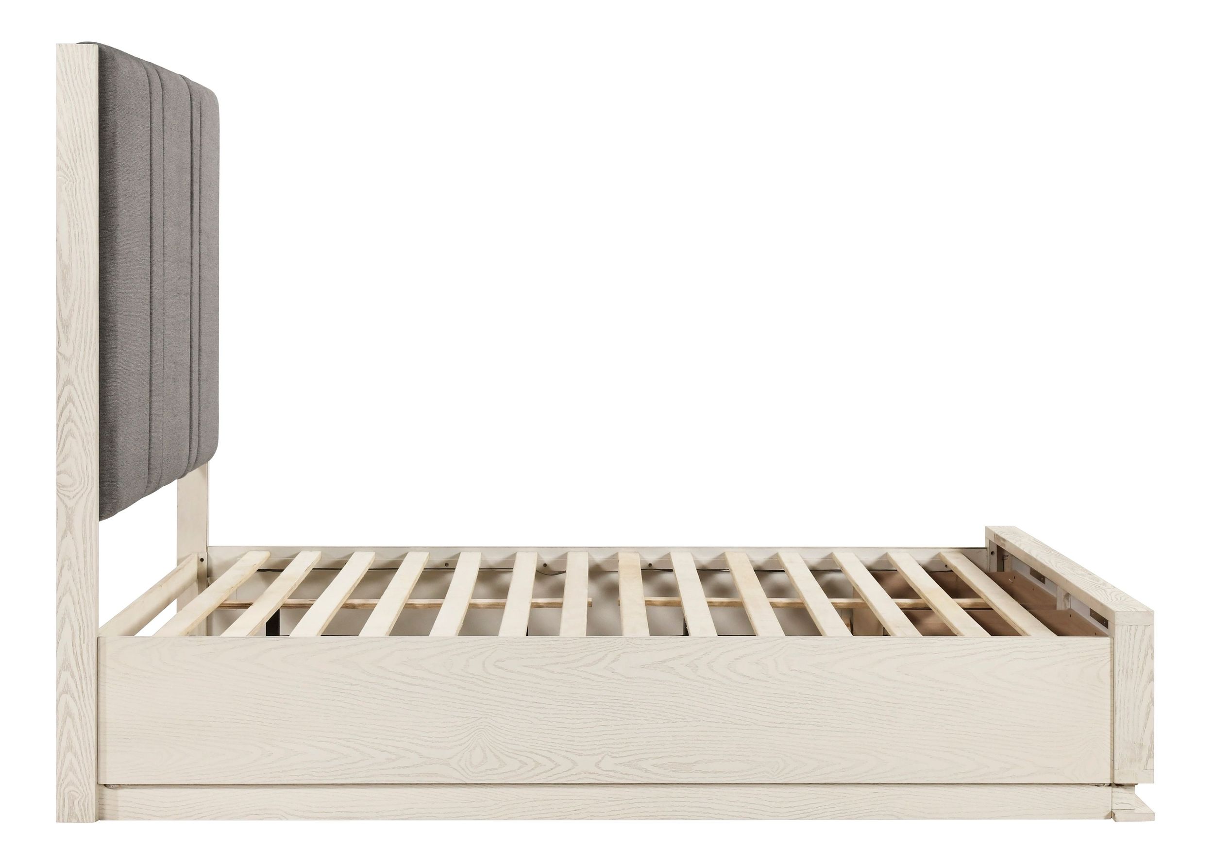 Noctis Upholstered Storage Platform Bed with LED Lighting