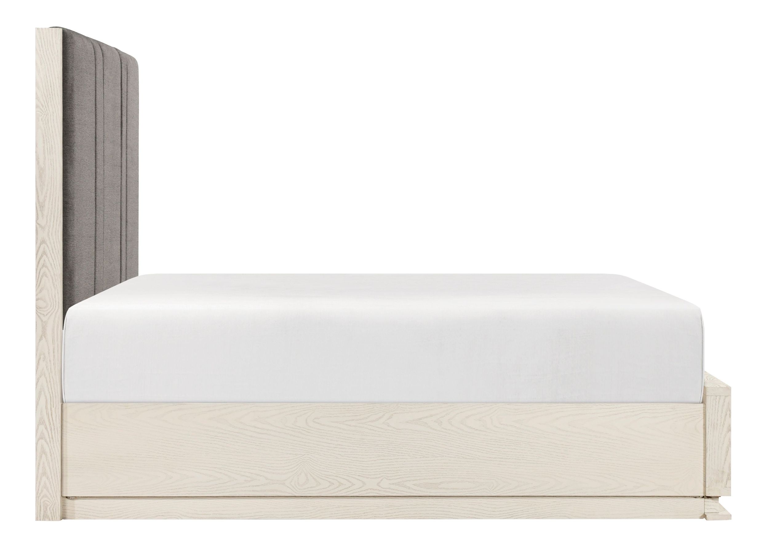 Noctis Upholstered Eastern King Storage Platform Bed with LED Lighting