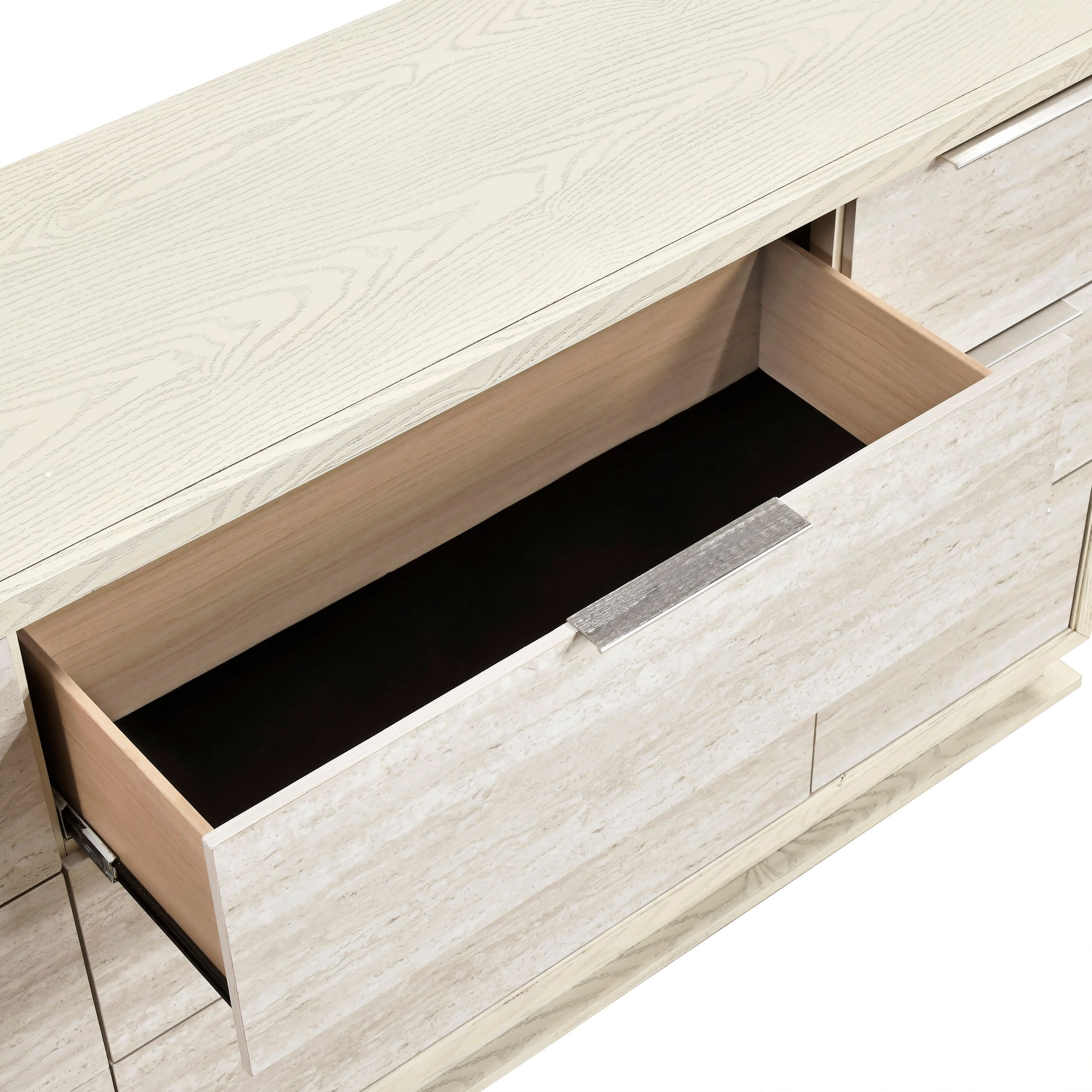 Noctis Upholstered Storage Platform Bedroom Set with LED Lighting