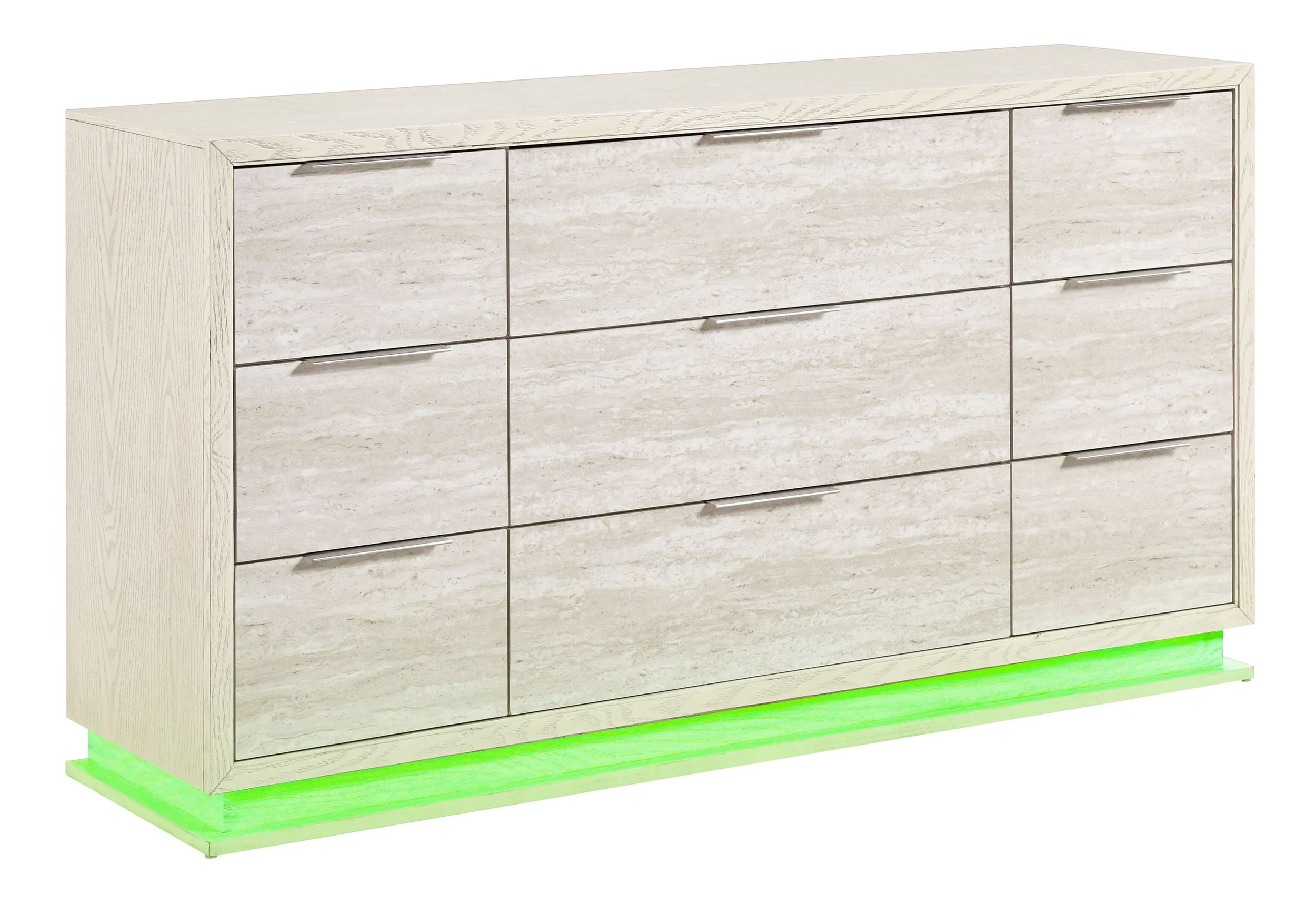 Noctis Upholstered Storage Platform Bedroom Set with LED Lighting