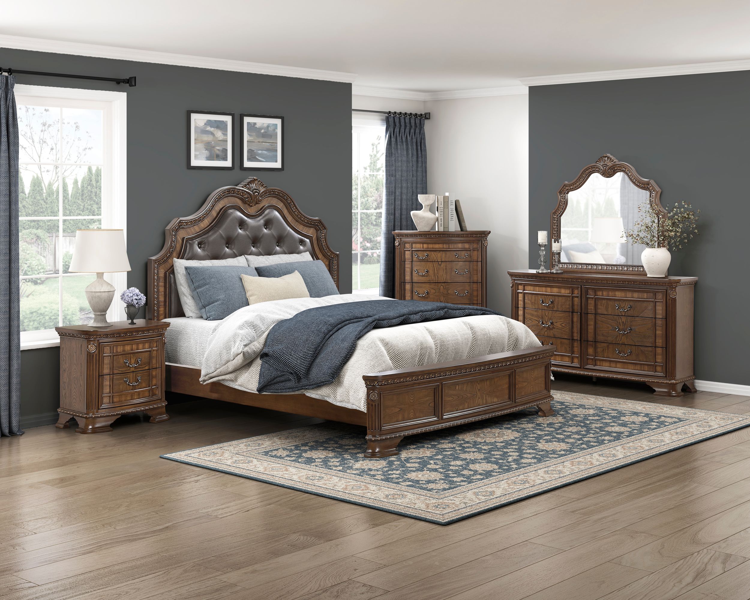 Bridgepoint Wood Arch Top Mirror