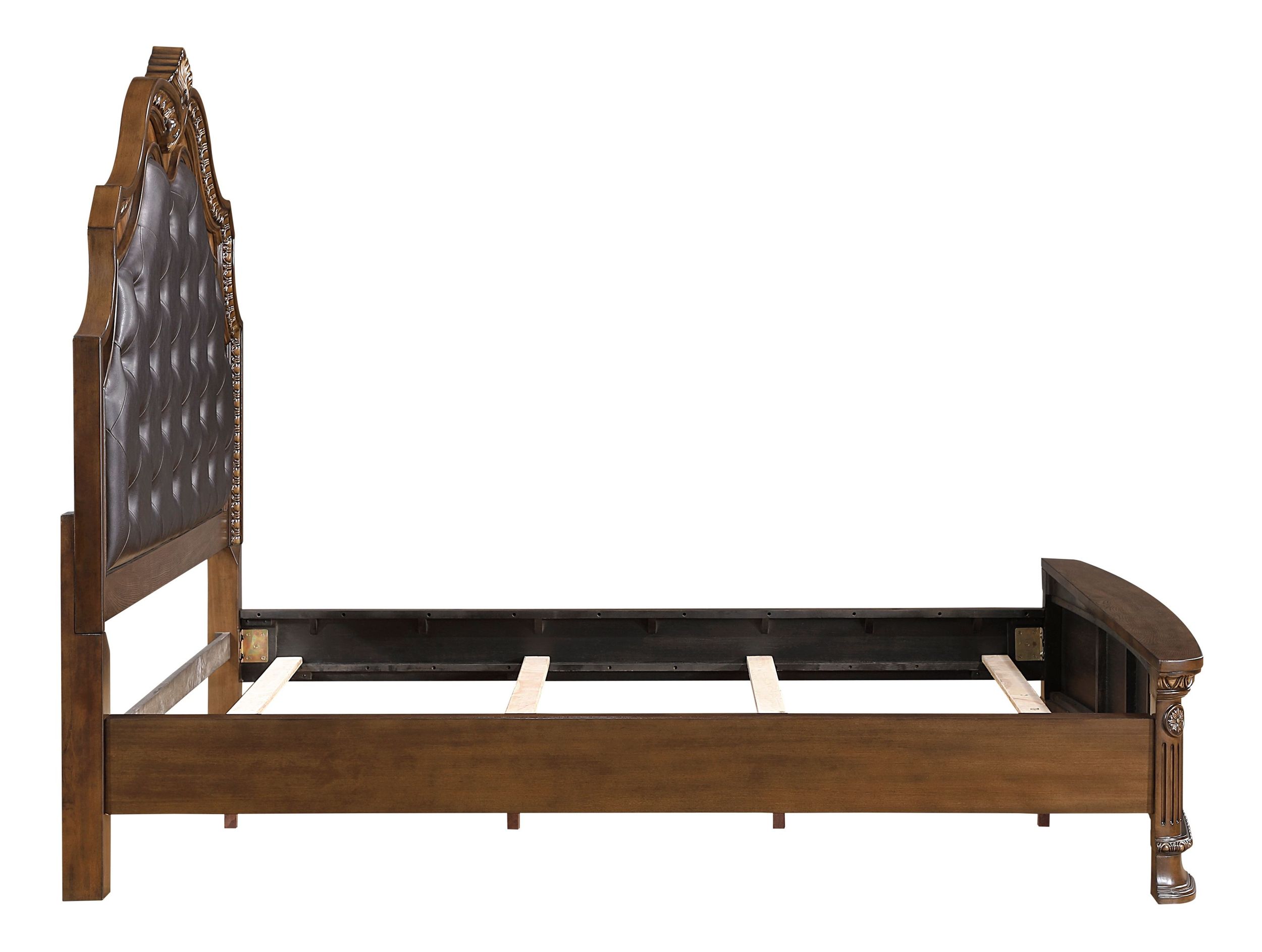Bridgepoint Faux Leather/Wood Eastern King Panel Bed