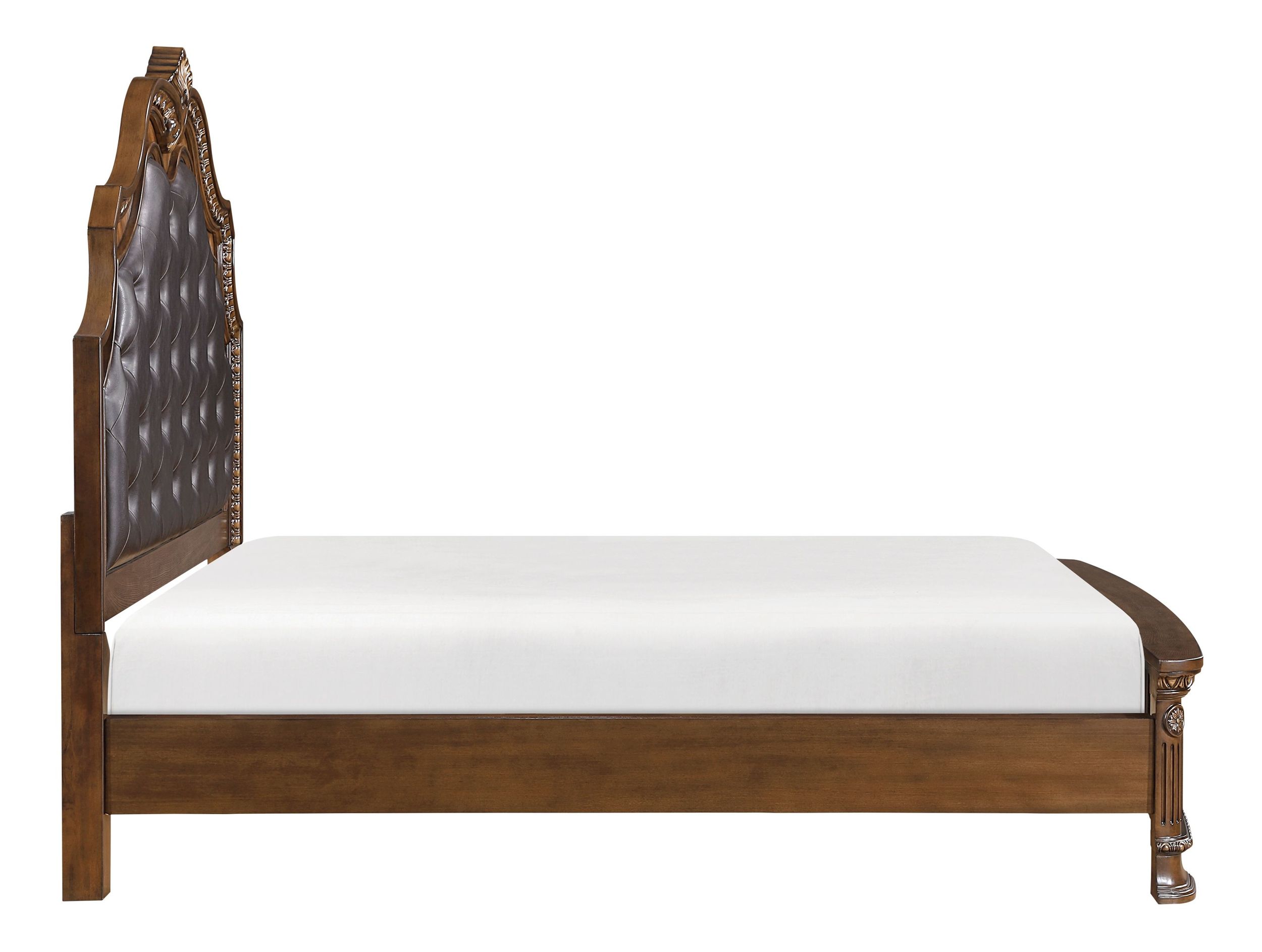 Bridgepoint Faux Leather/Wood Panel Bed