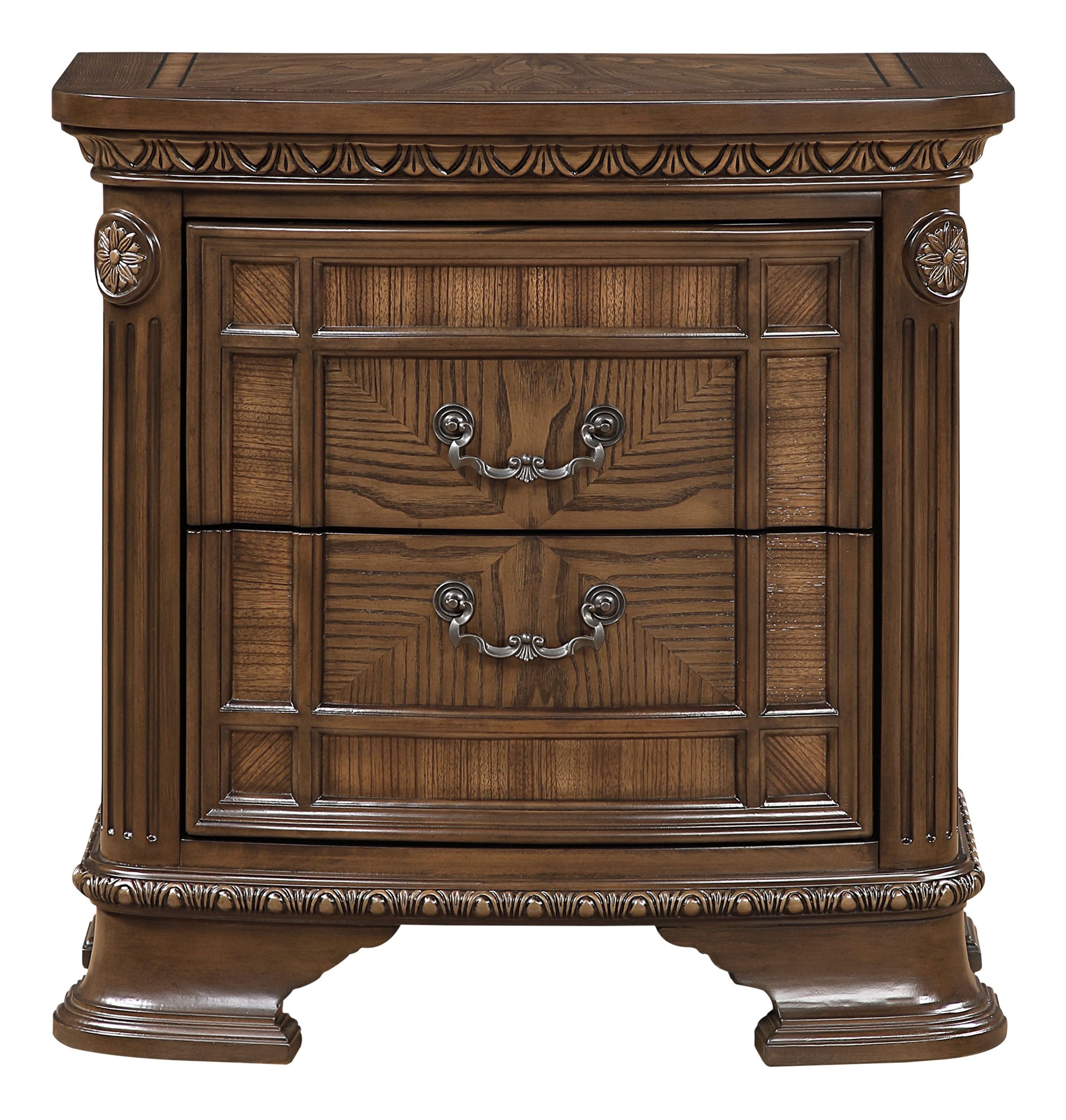 Bridgepoint Faux Leather/Wood Panel Bedroom Set
