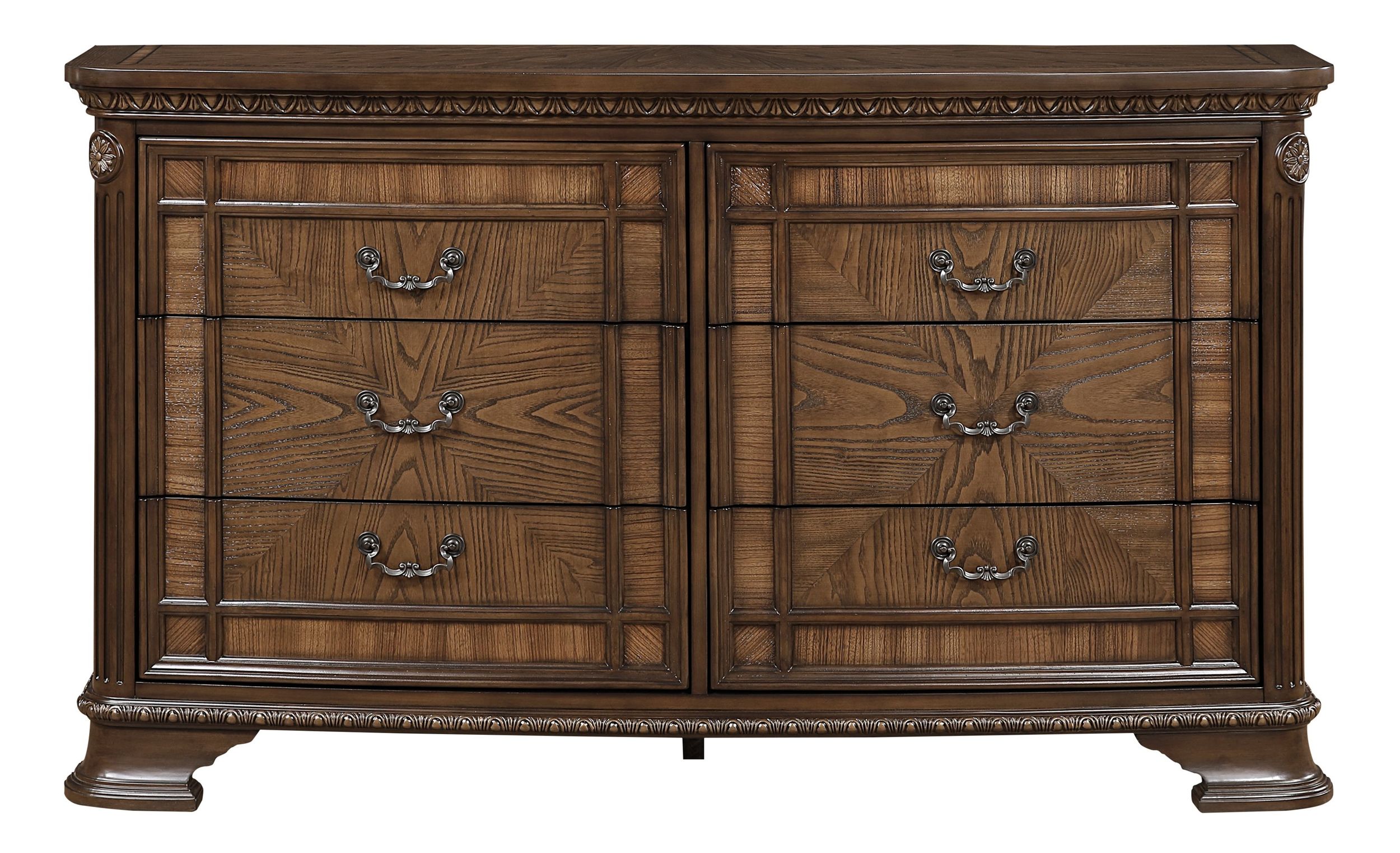 Bridgepoint Faux Leather/Wood Panel Bedroom Set
