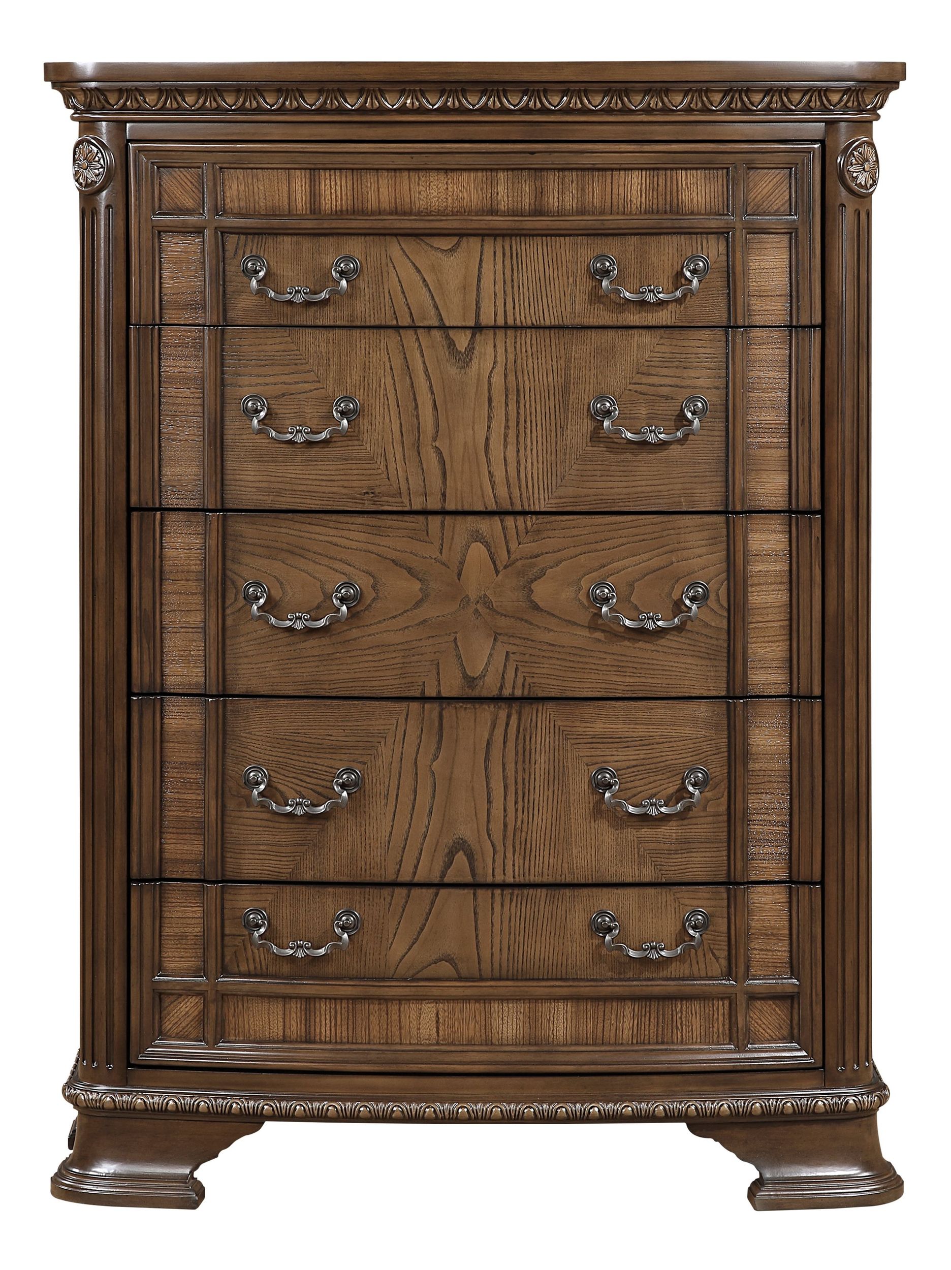 Bridgepoint Faux Leather/Wood Panel Bedroom Set