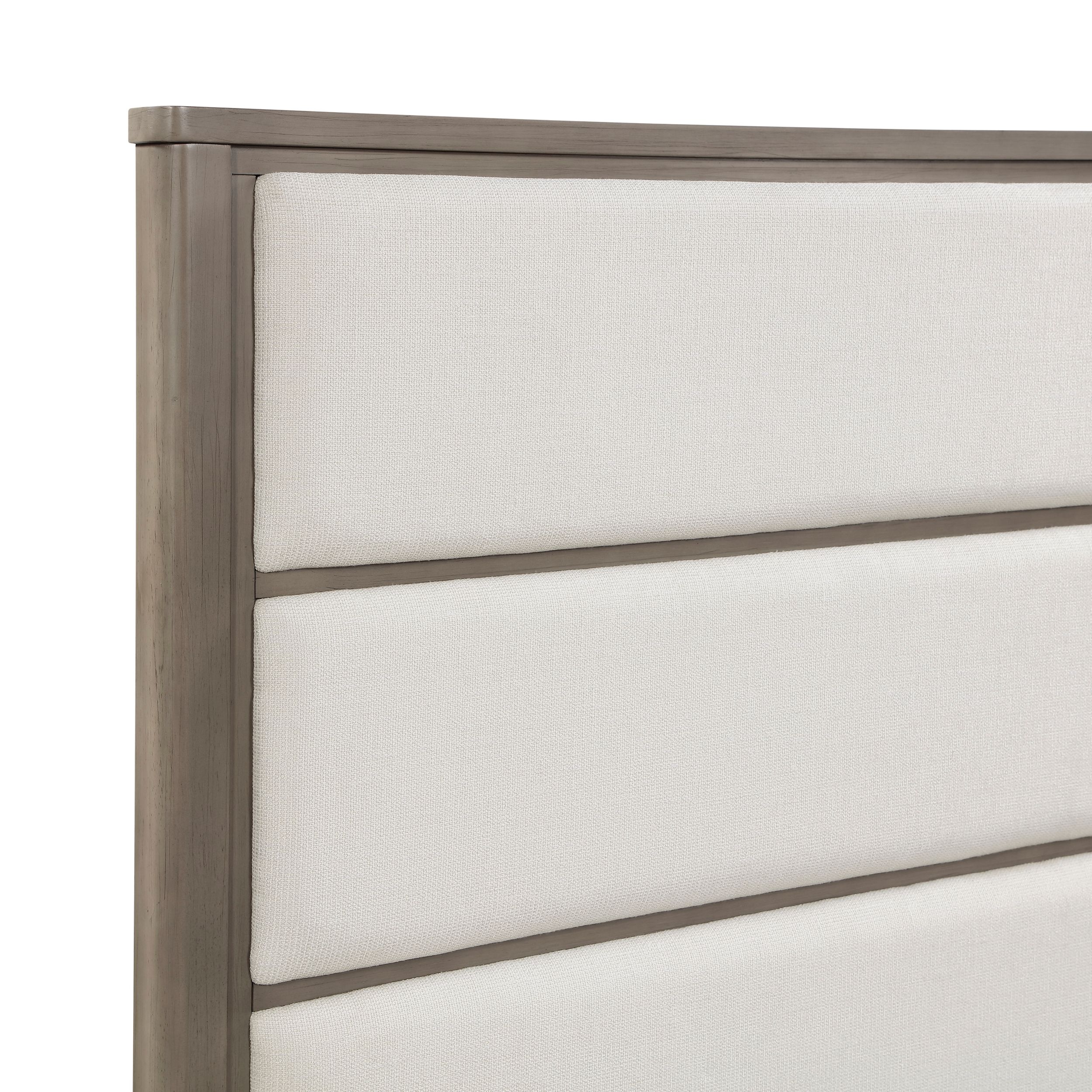 Dalston Chenille/Wood California King Panel Bed