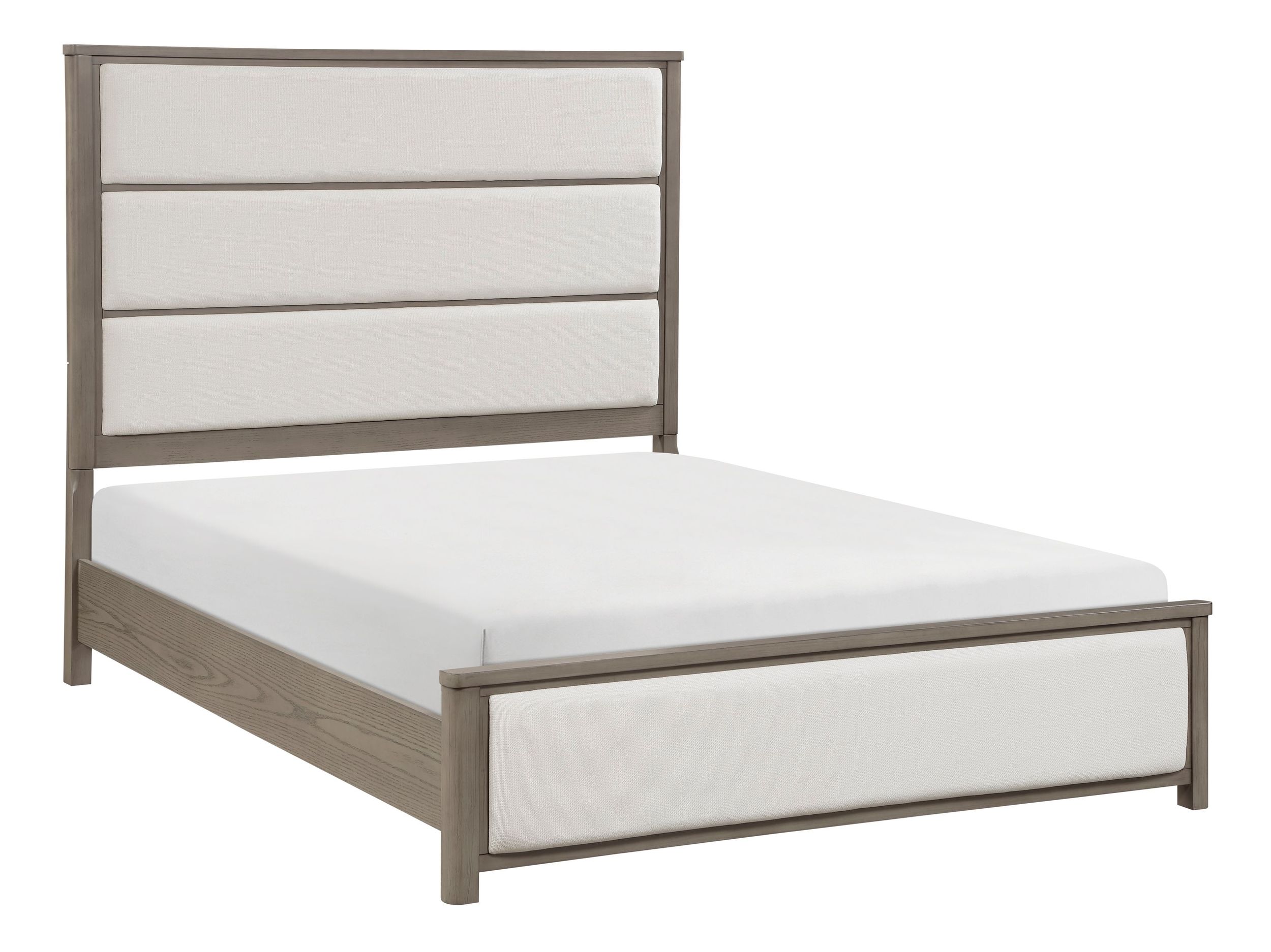Dalston Chenille/Wood Panel Bed