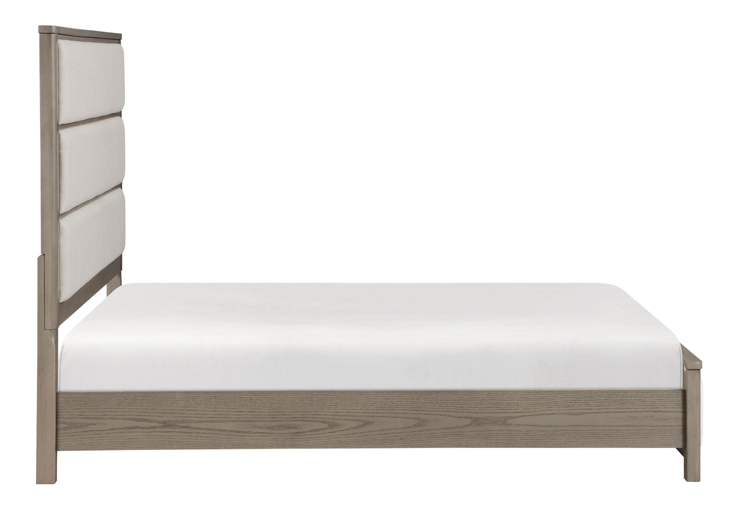 Dalston Chenille/Wood Panel Bedroom Set