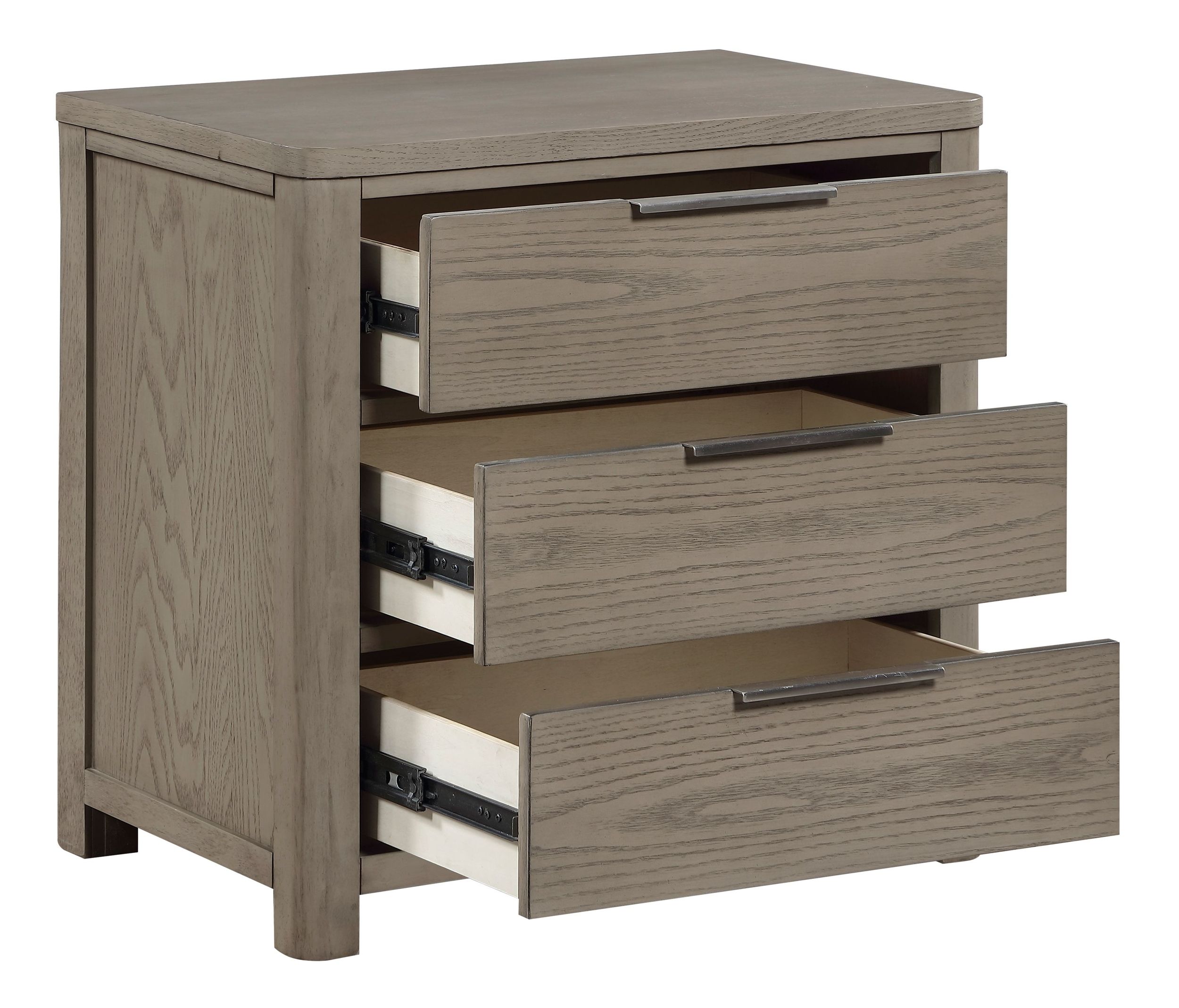 Dalston Wood 3-Drawer Night Stand