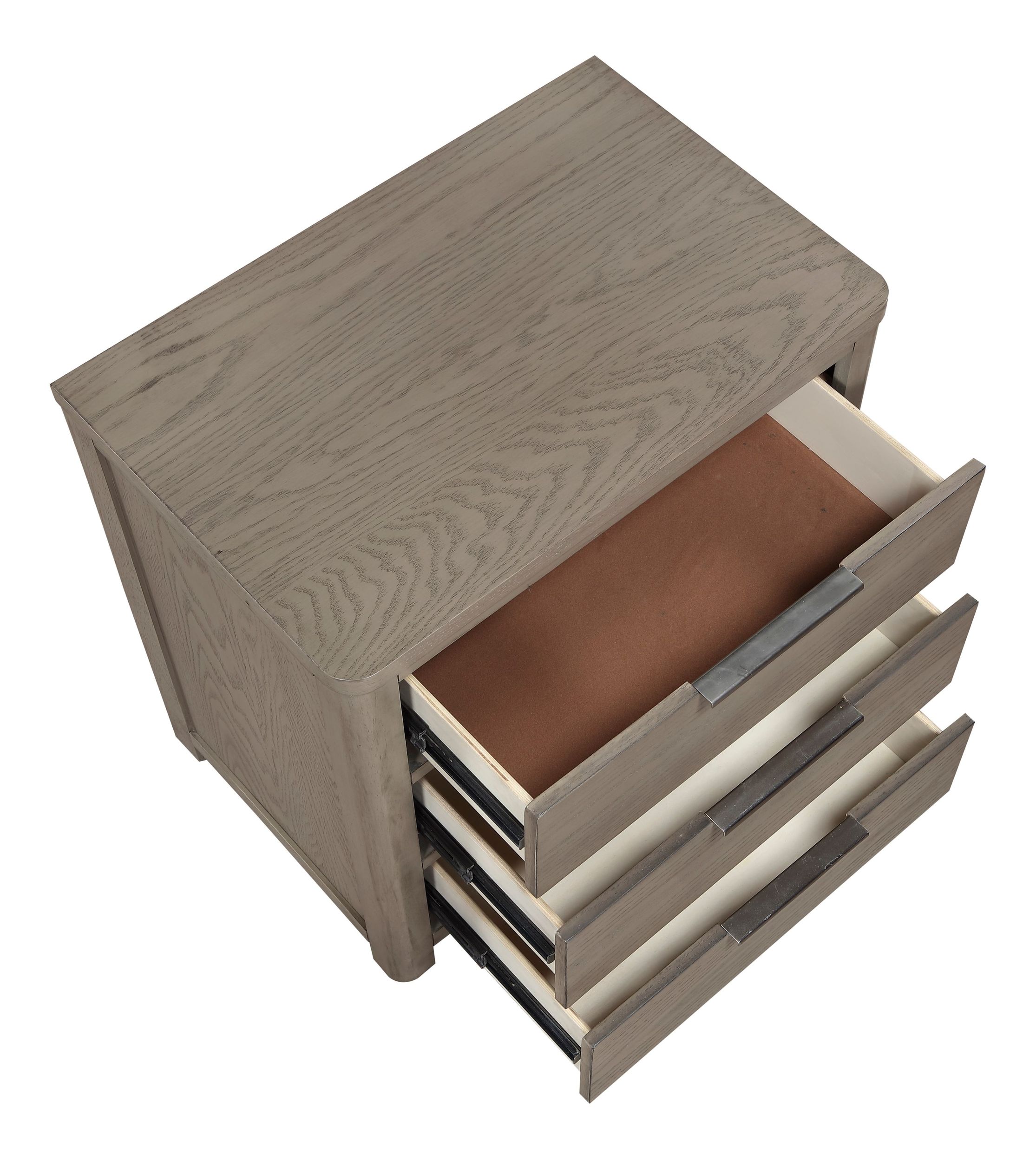 Dalston Wood 3-Drawer Night Stand