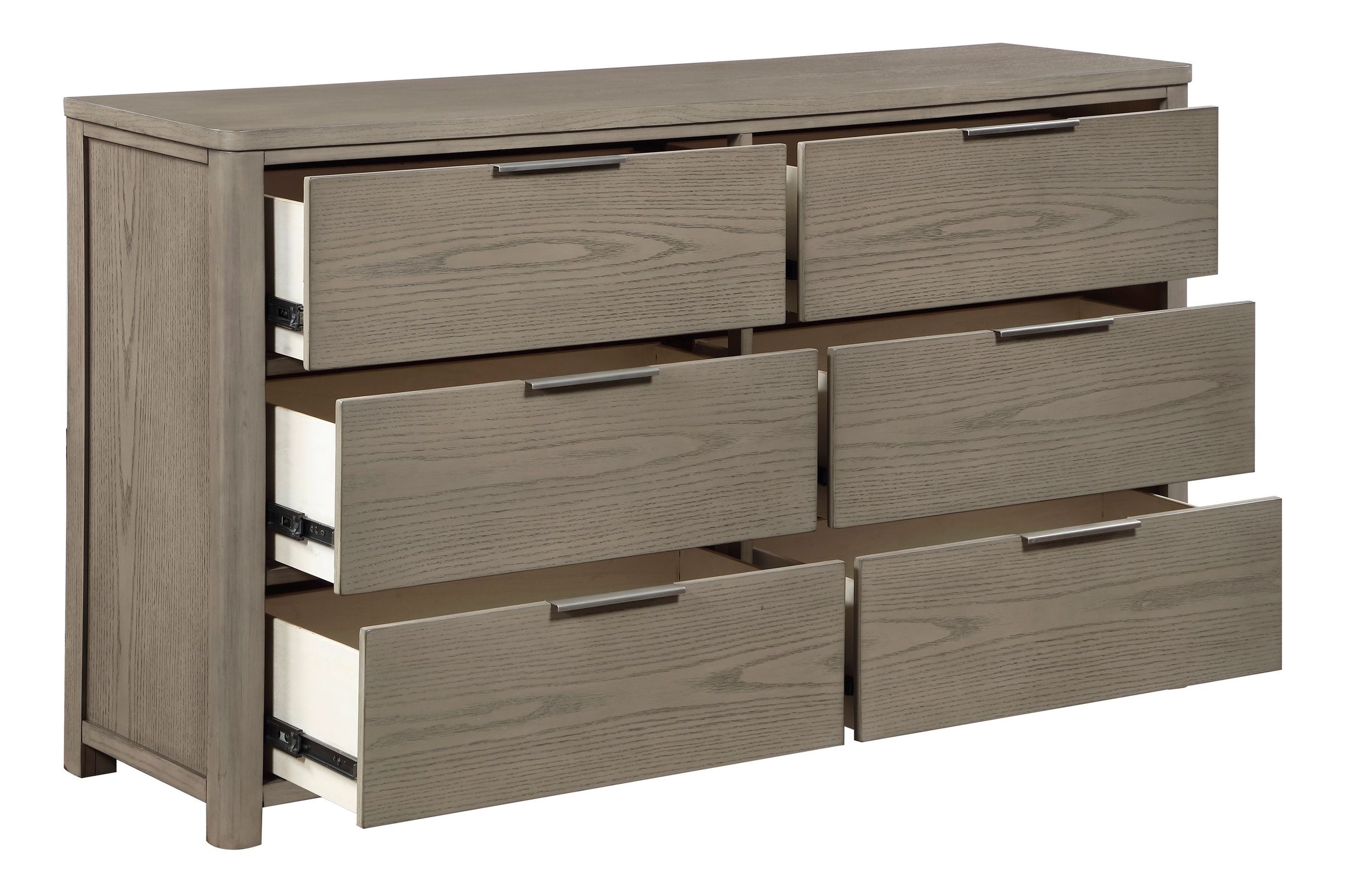 Dalston Chenille/Wood Panel Bedroom Set