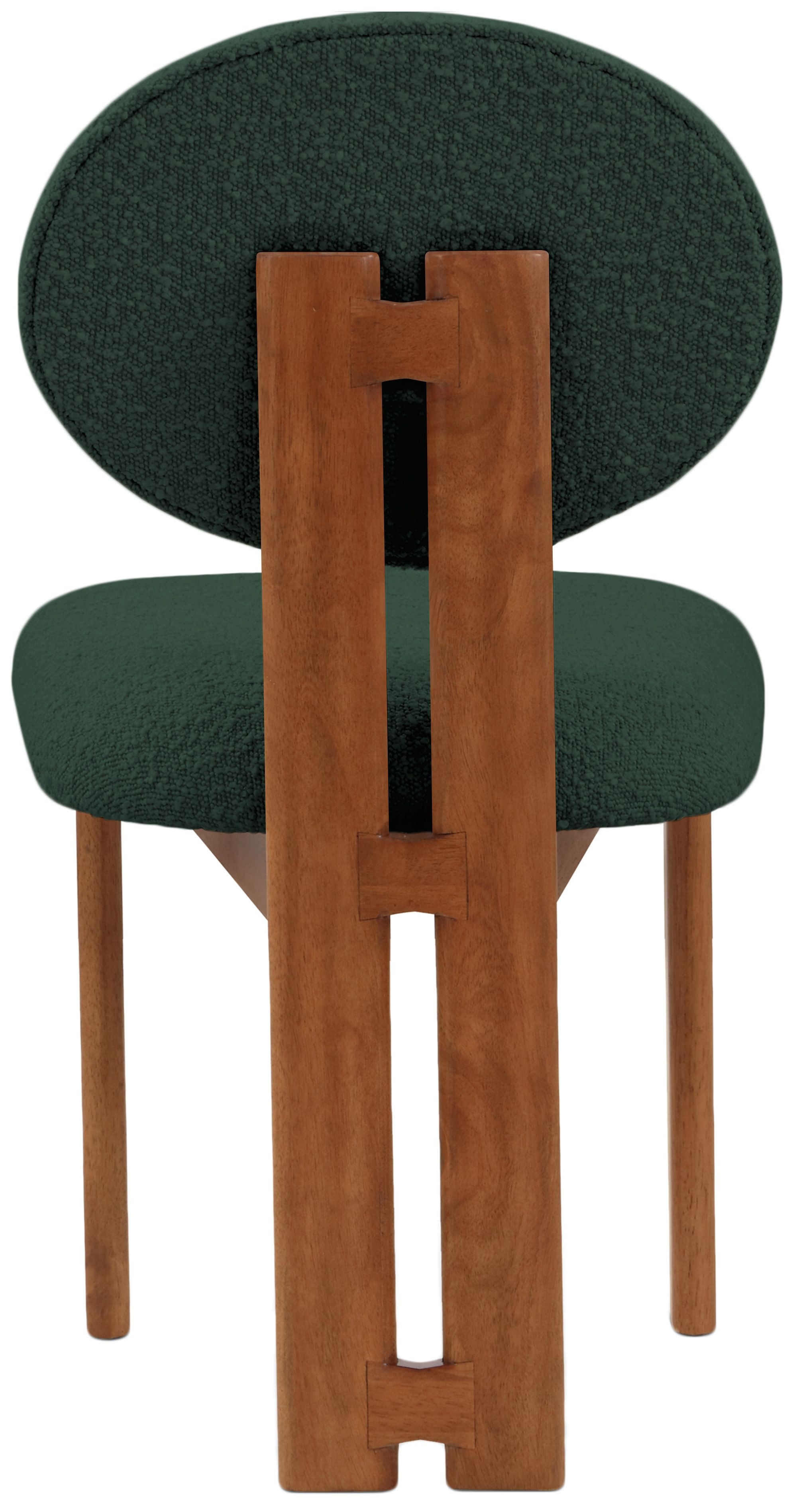 Napa Boucle Fabric Dining Chair with Solid Wood Frame