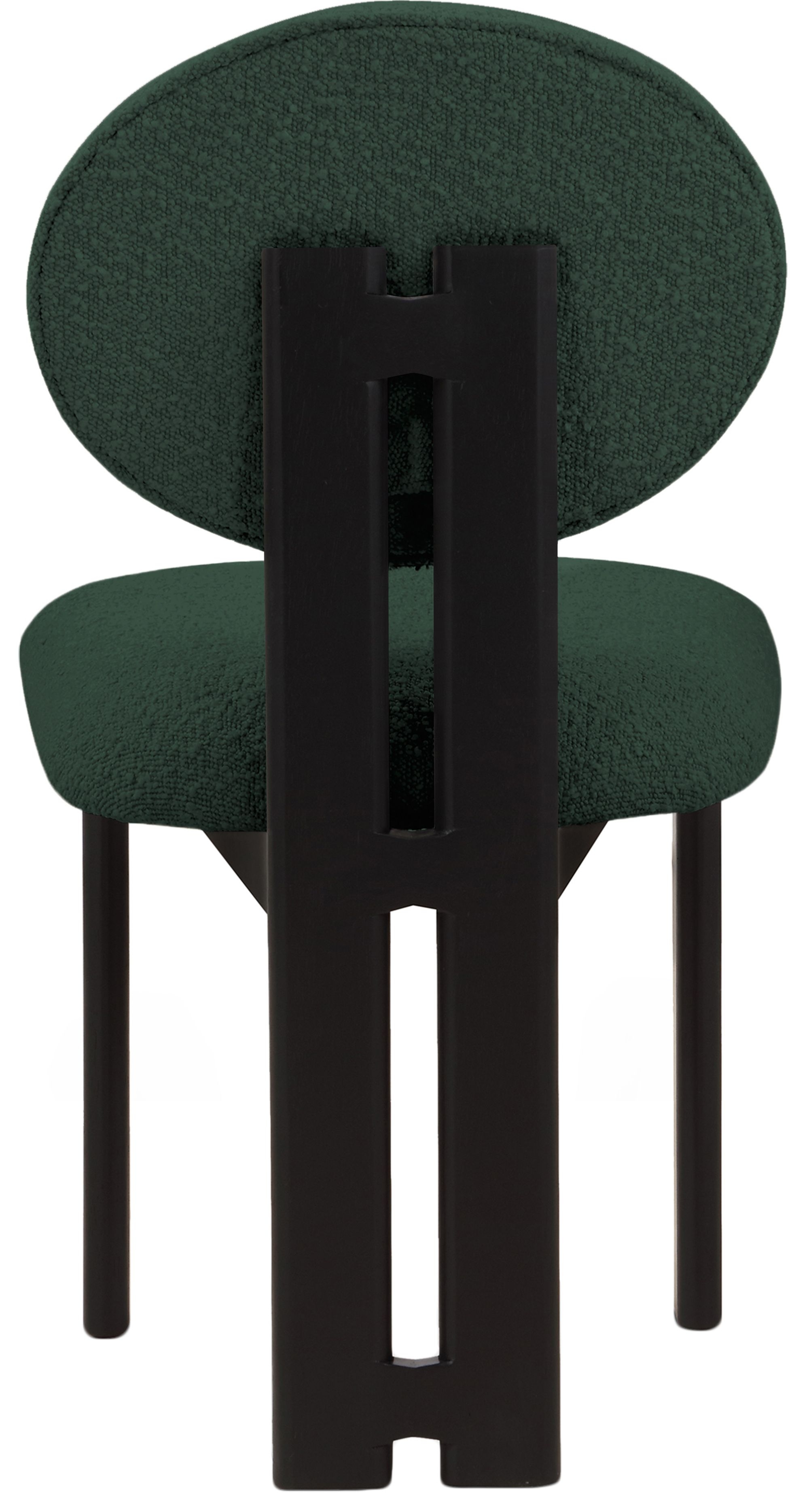 Napa Boucle Fabric Dining Chair with Solid Wood Frame