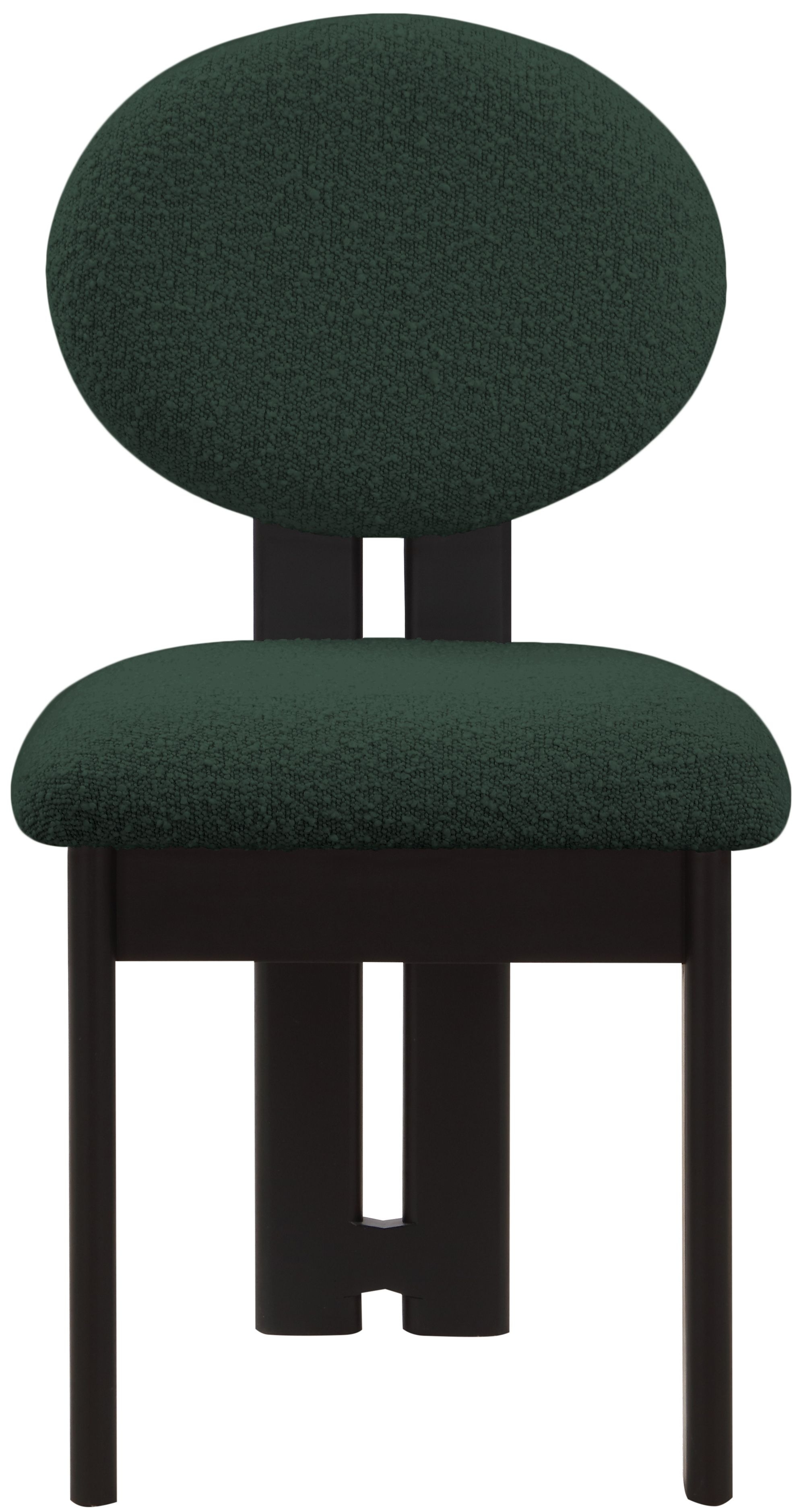 Napa Boucle Fabric Dining Chair with Solid Wood Frame