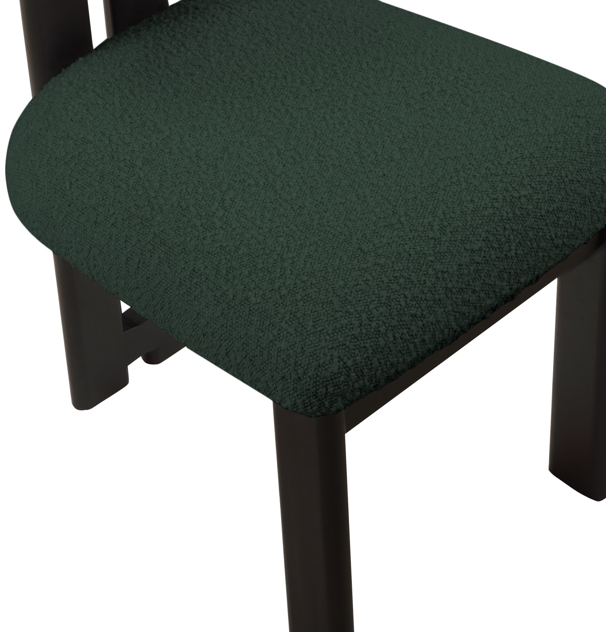 Napa Boucle Fabric Dining Chair with Solid Wood Frame