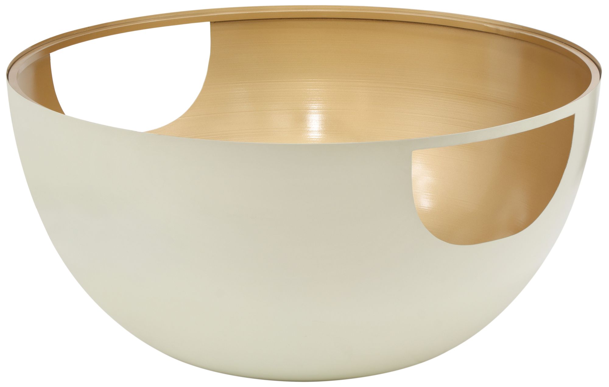 Doma 32" Round Glass Coffee Table with Metal Base