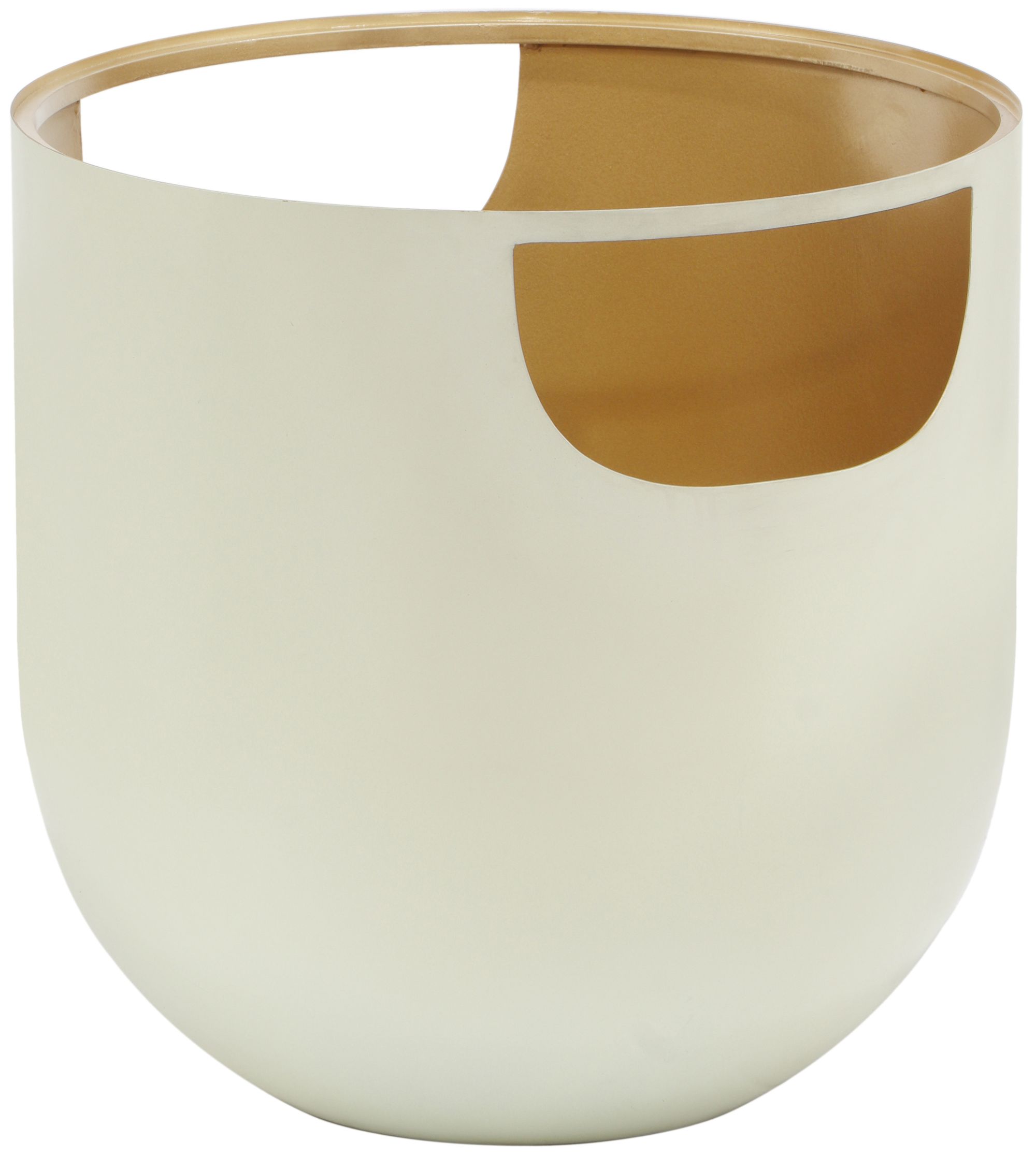 Doma 20" Round Glass Coffee Table with Metal Base