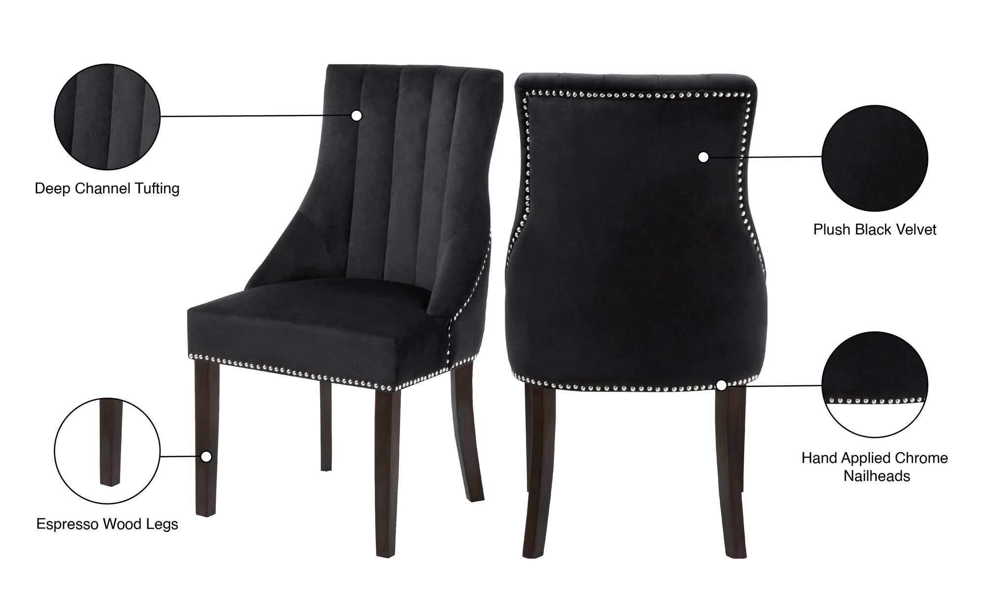 Oxford Velvet Dining Chair