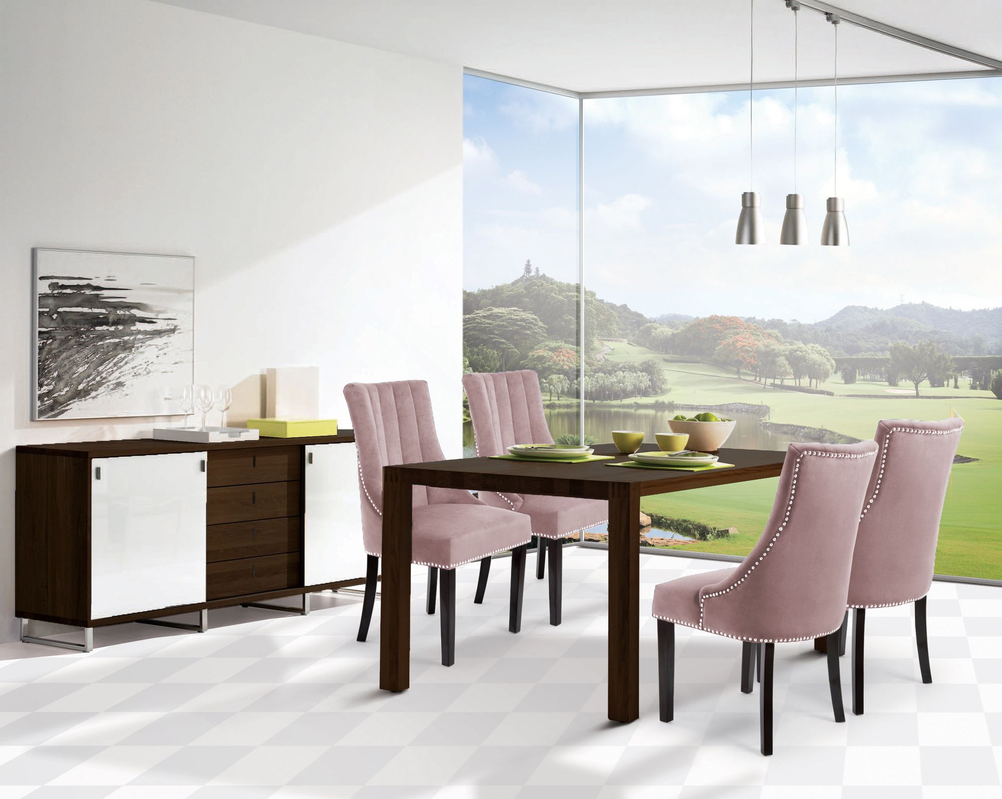 Oxford Velvet Dining Chair