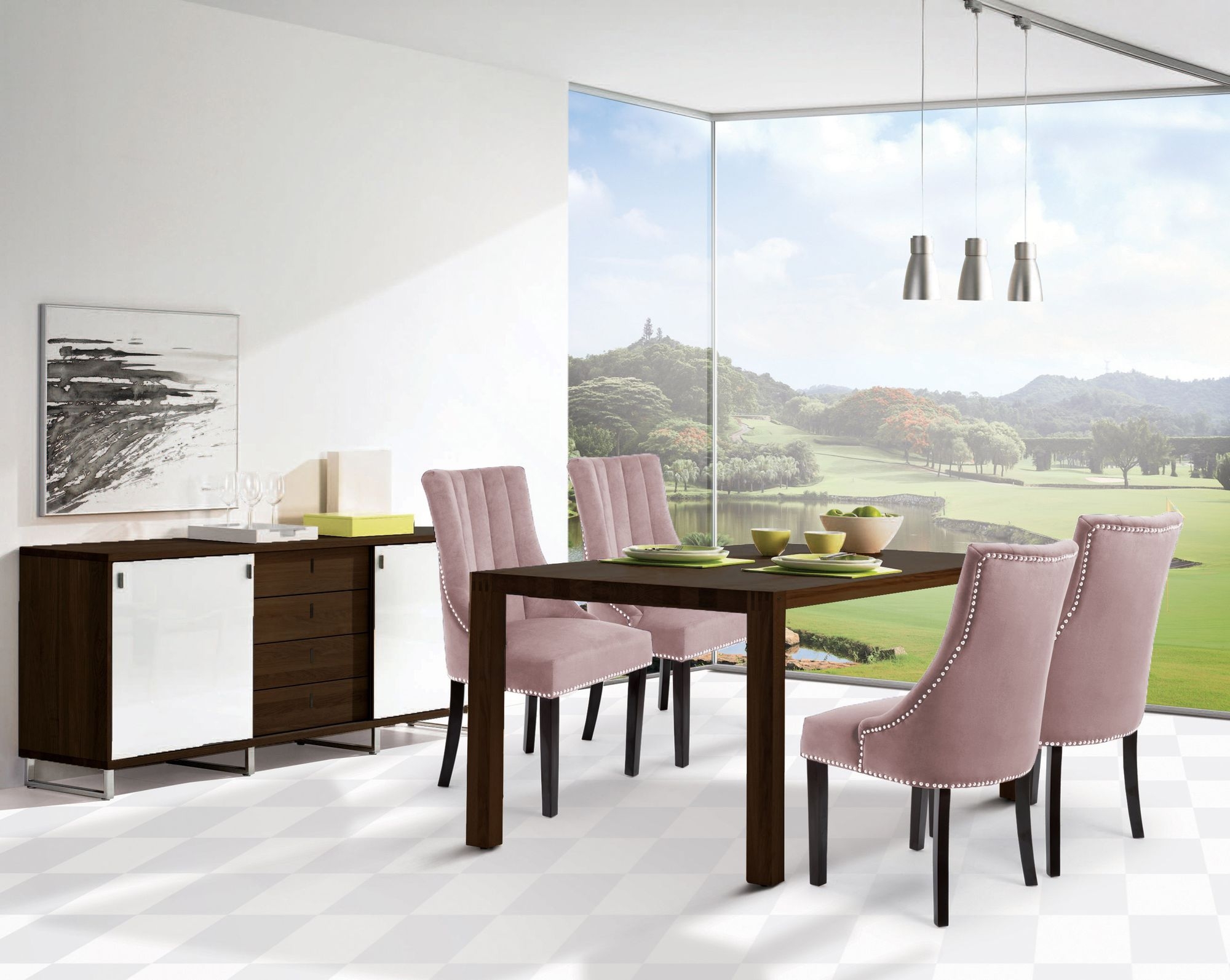 Oxford Velvet Dining Chair