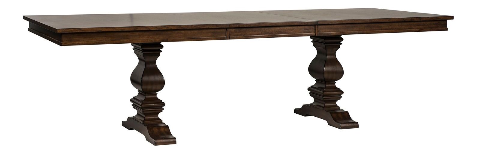 Armand Rectangular Wood Extendable Trestle Table